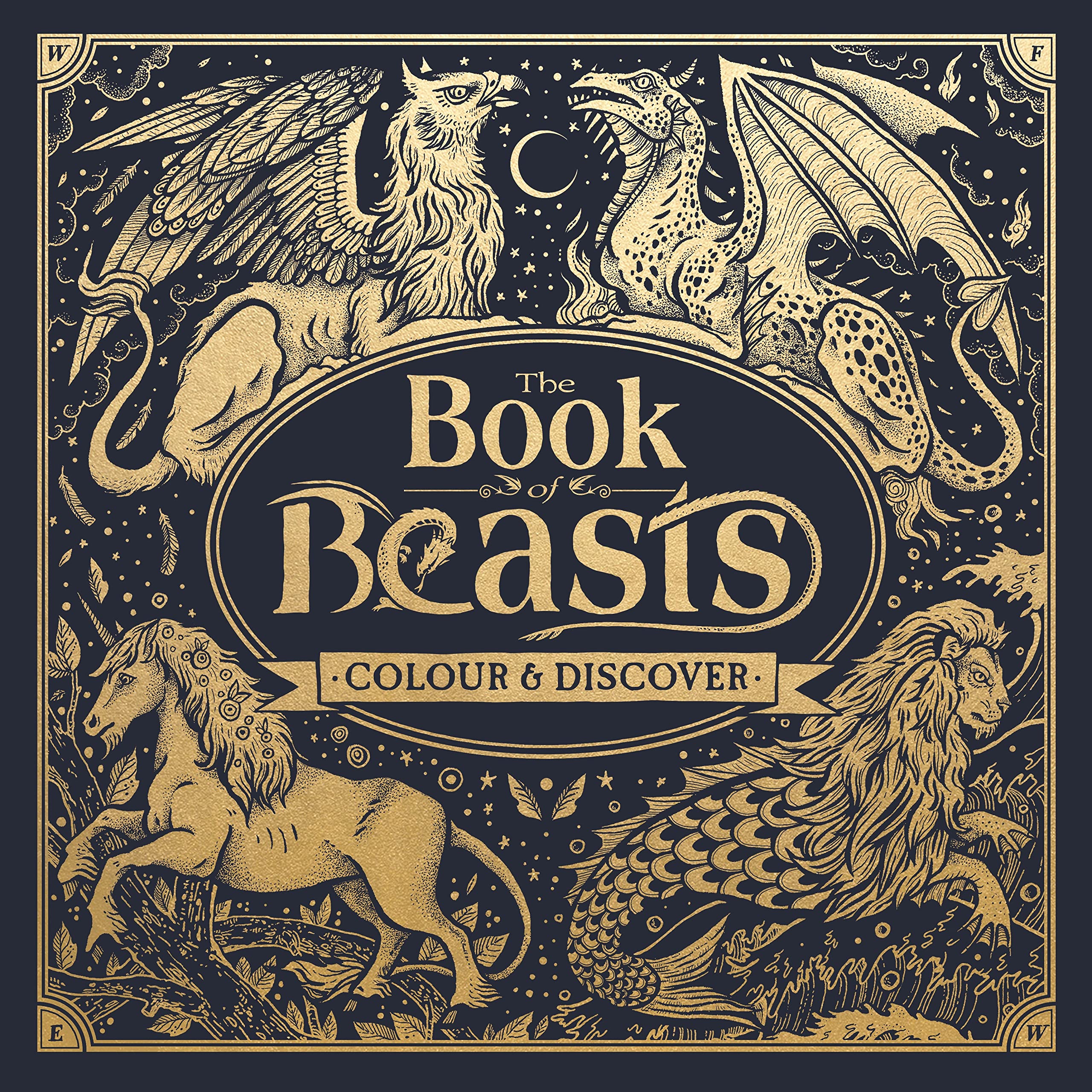 The Book of Beasts: Colour and Discover (Fantastic Beasts to Colour & Discover) Tiptoi & Games