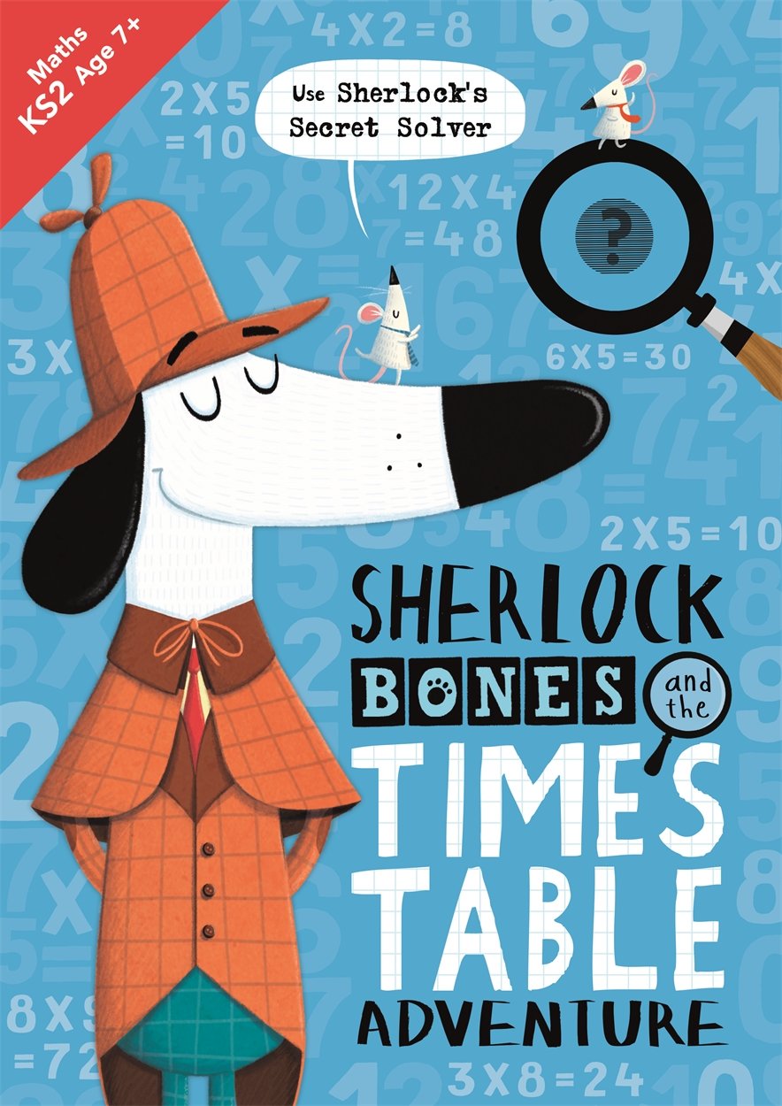 Sherlock Bones and the Times Table Adventure: Re-usable Maths Puzzles Foreign Languages ​​& Dictionaries