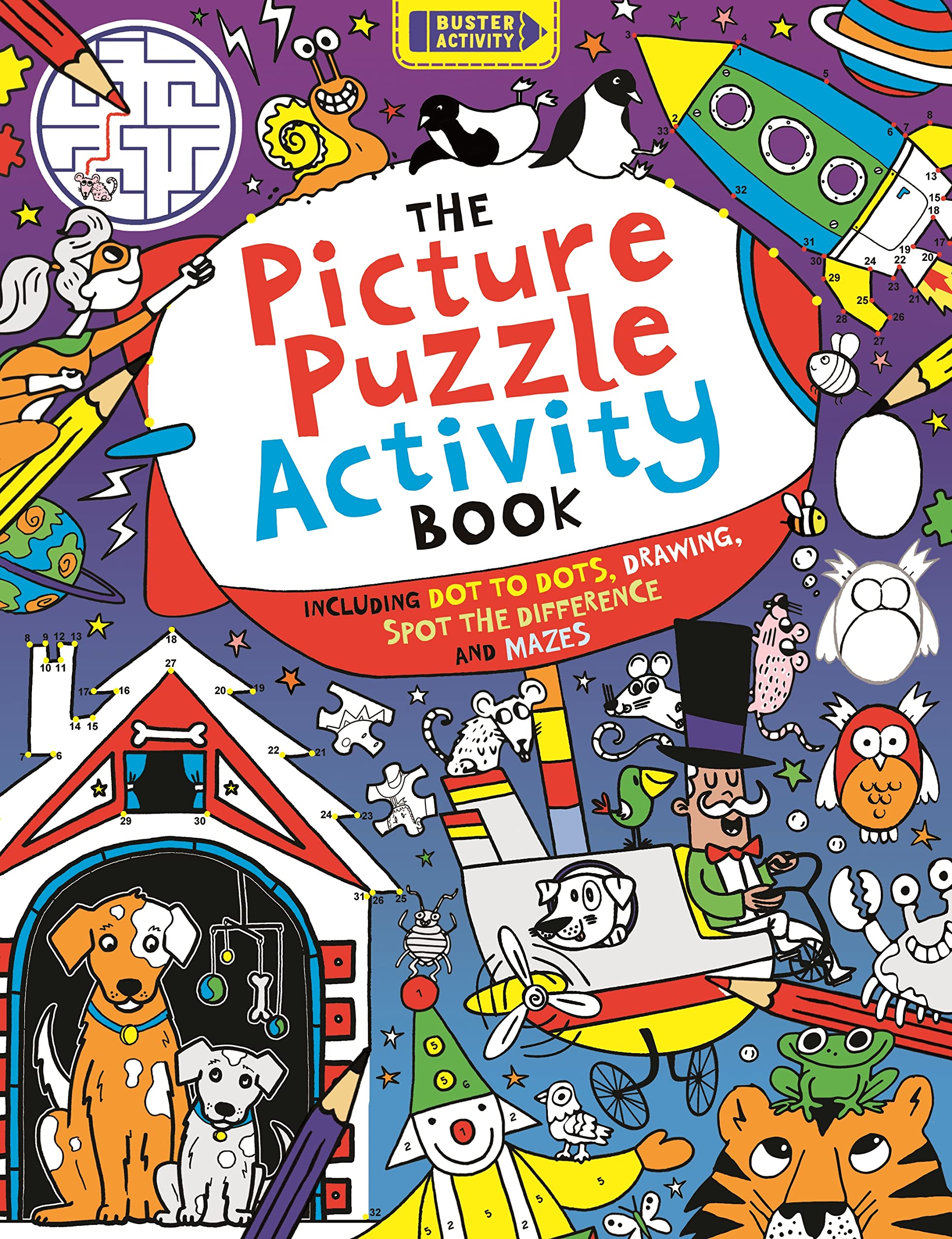 The Picture Puzzle Activity Book: Including dot to dots, drawing, spot the difference and mazes (Buster Puzzle Activity, Band 2) Tiptoi & Games
