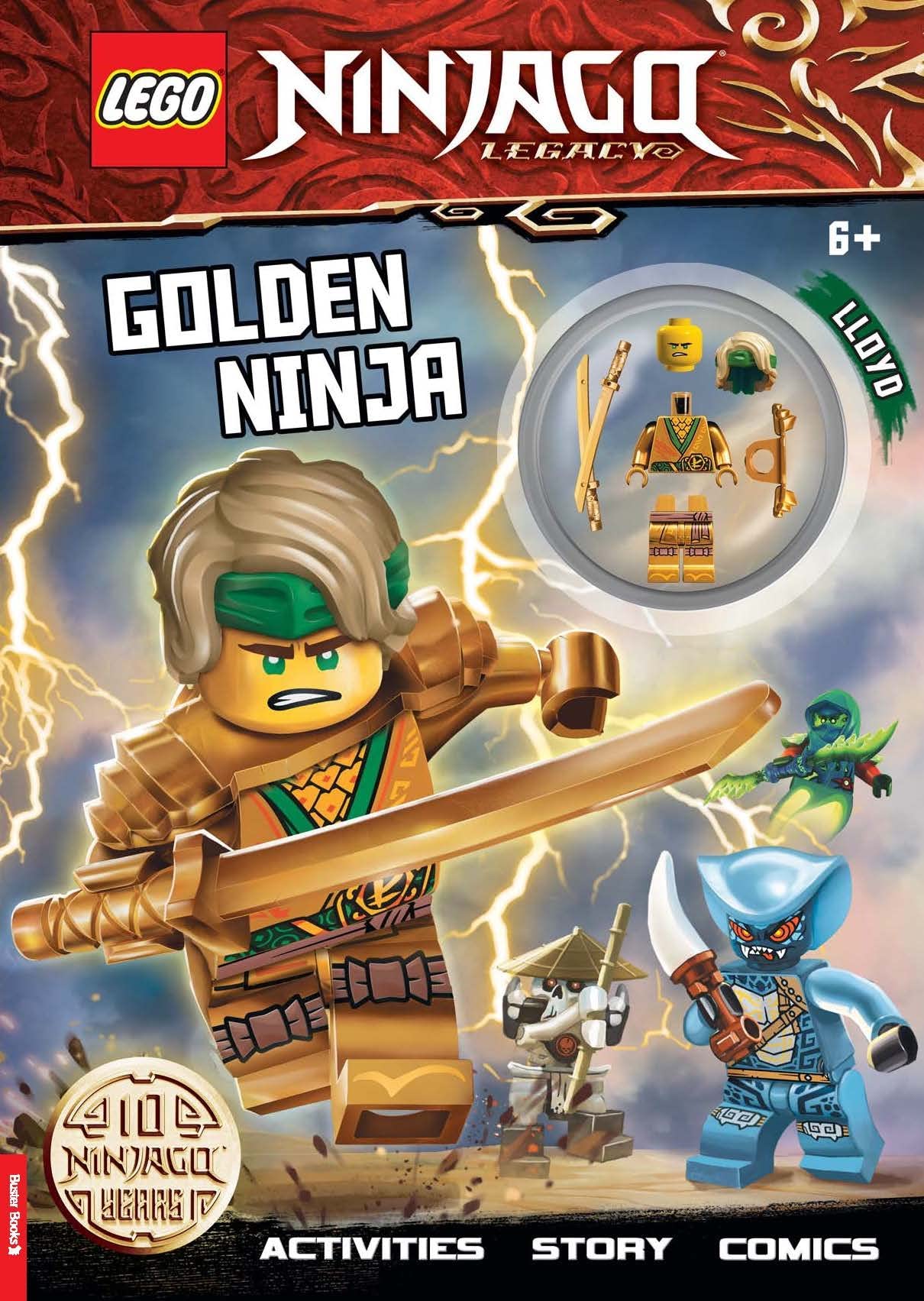 LEGO® NINJAGO®: Golden Ninja Activity Book (with Lloyd minifigure) Hobbies & Crafts