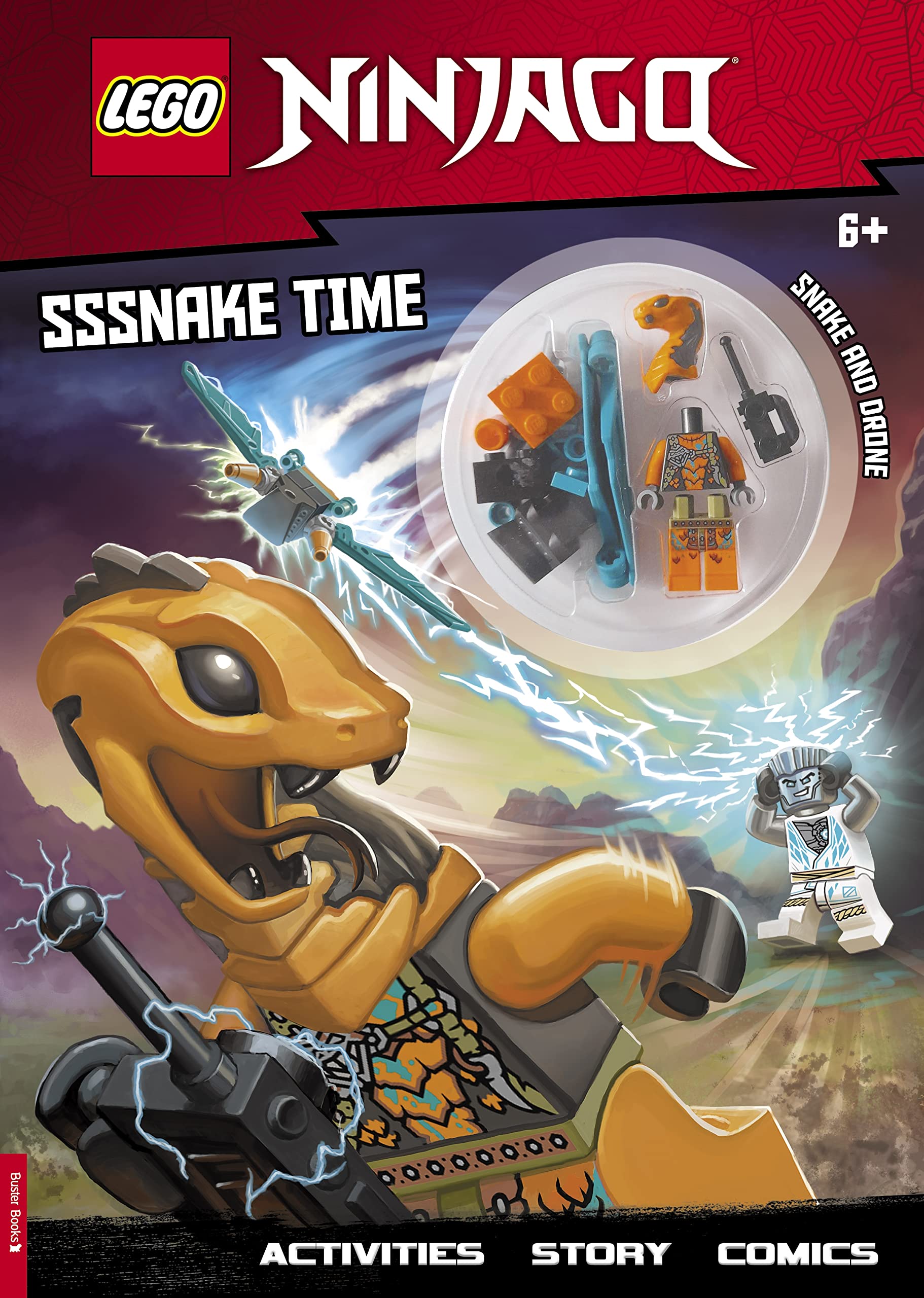 LEGO® NINJAGO®: Sssnake Time Activity Book (with Snake Warrior Minifigure) (LEGO® Minifigure Activity) Tiptoi & Games