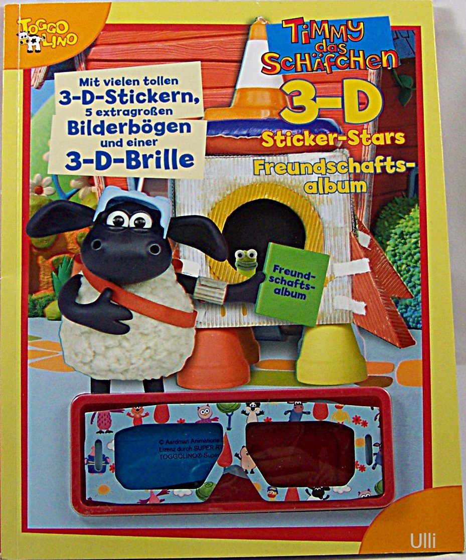 Timmy das Schäfchen - 3D Sticker-Spaß: Sticker-Star Freundschaftsalbum. Mit vielen tollen 3D-Stickern, 5 Extra großen Bilderbögen und einer 3D-Brille Children's books