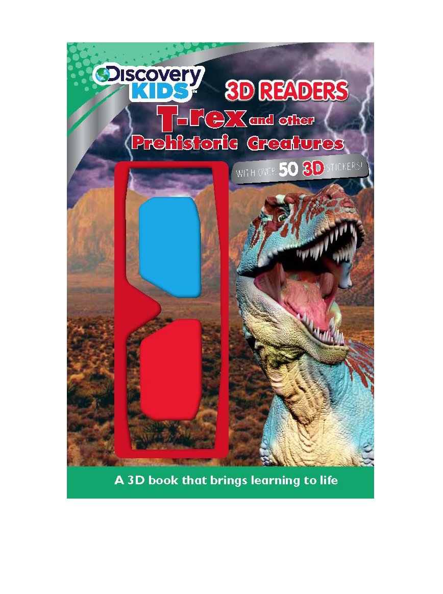Discover Kids T-rex and Other Prehistoric Creatures 3d Readers book
