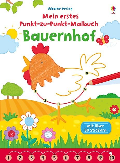 Mein erstes Punkt-zu-Punkt-Malbuch: Bauernhof Tiptoi & Games
