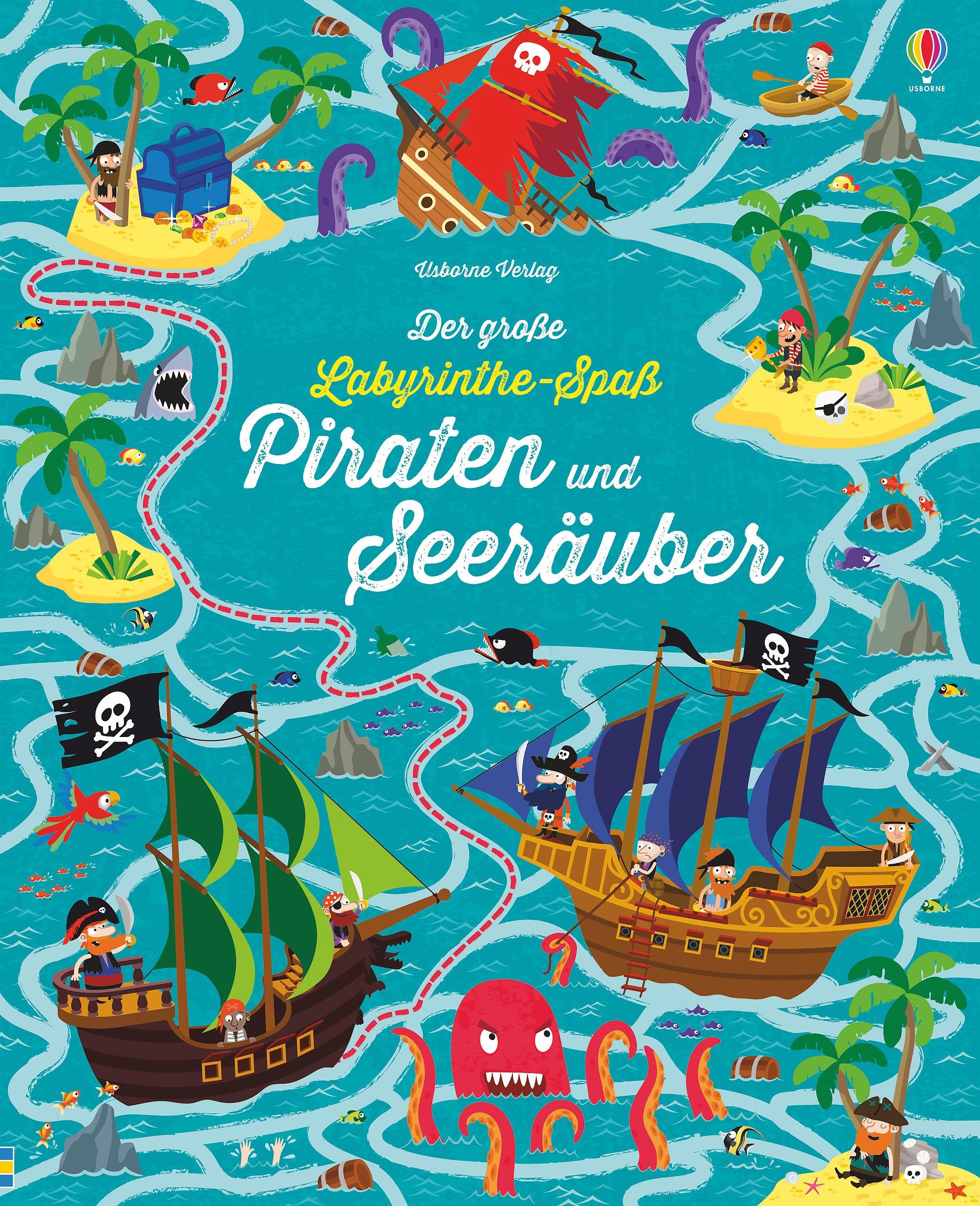 Der große Labyrinthe-Spaß: Piraten und Seeräuber (Usborne Labyrinthe-Bücher) Non-fiction
