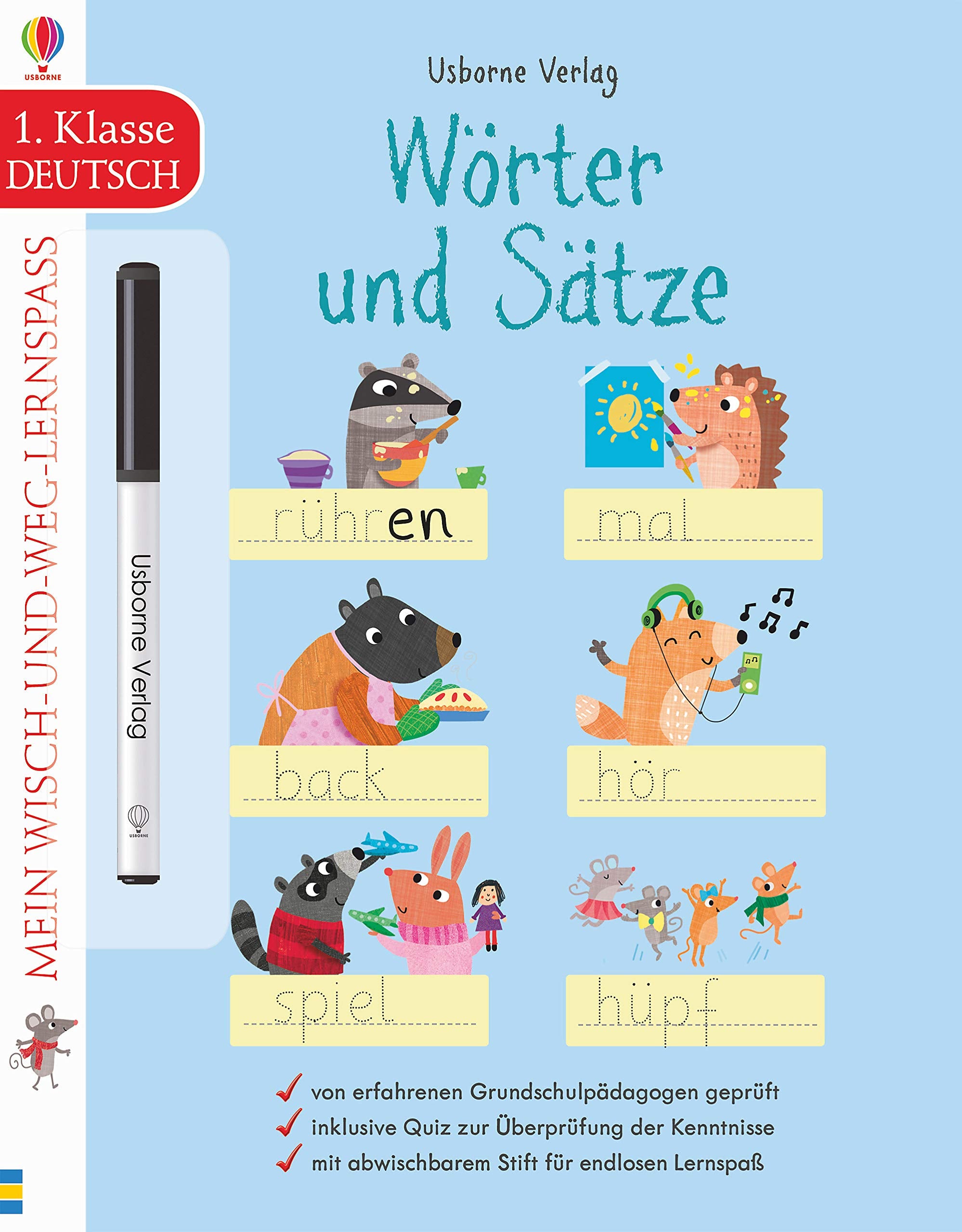 Mein Wisch-und-weg-Lernspaß: Wörter und Sätze (1. Klasse) (Wisch-und-weg-Lernspaß-Reihe) Tiptoi & Games