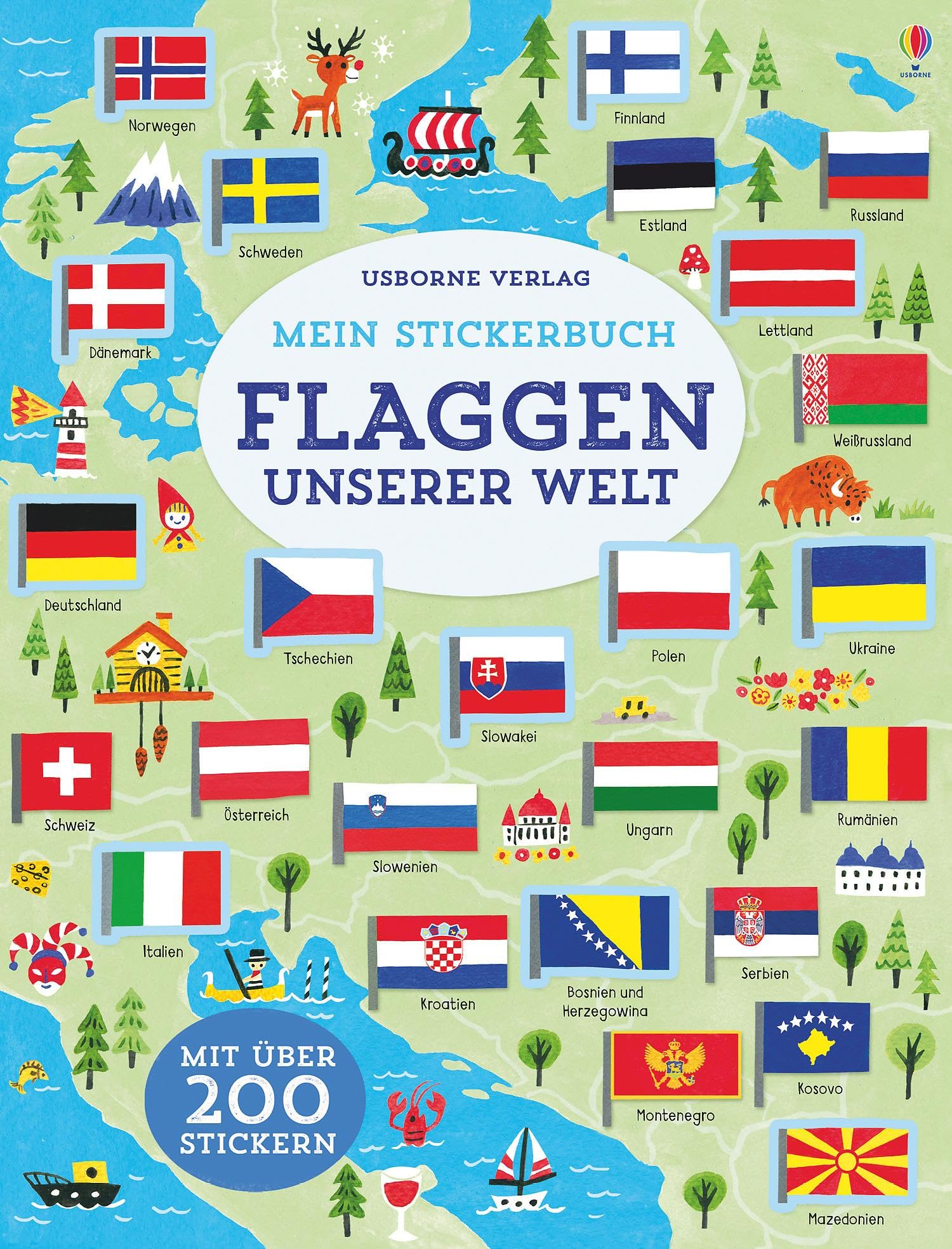 Mein Stickerbuch: Flaggen unserer Welt Reference Books