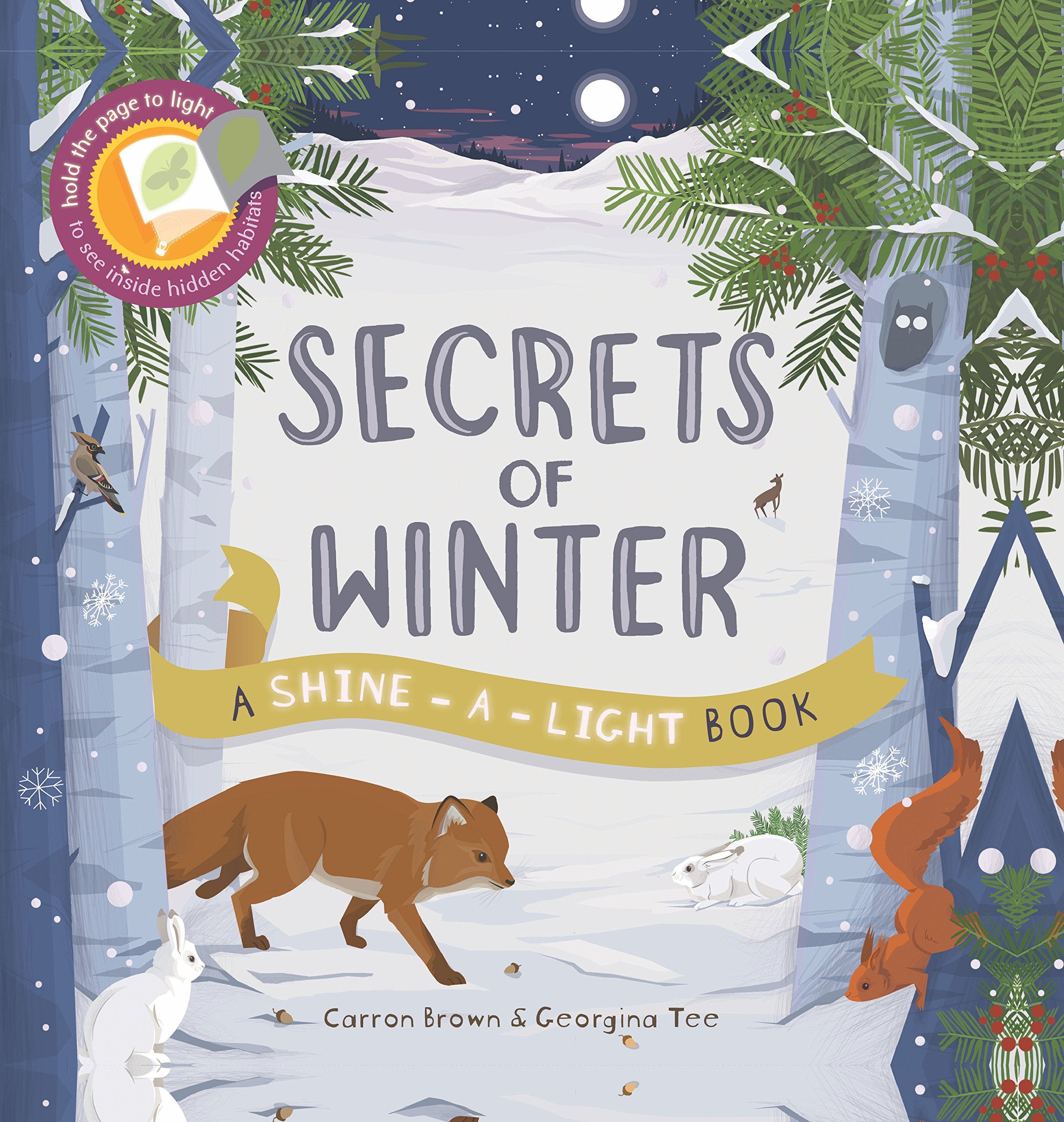 Secrets of Winter : Hold the page to the light to see inside hidden habitats Film, Art & Culture