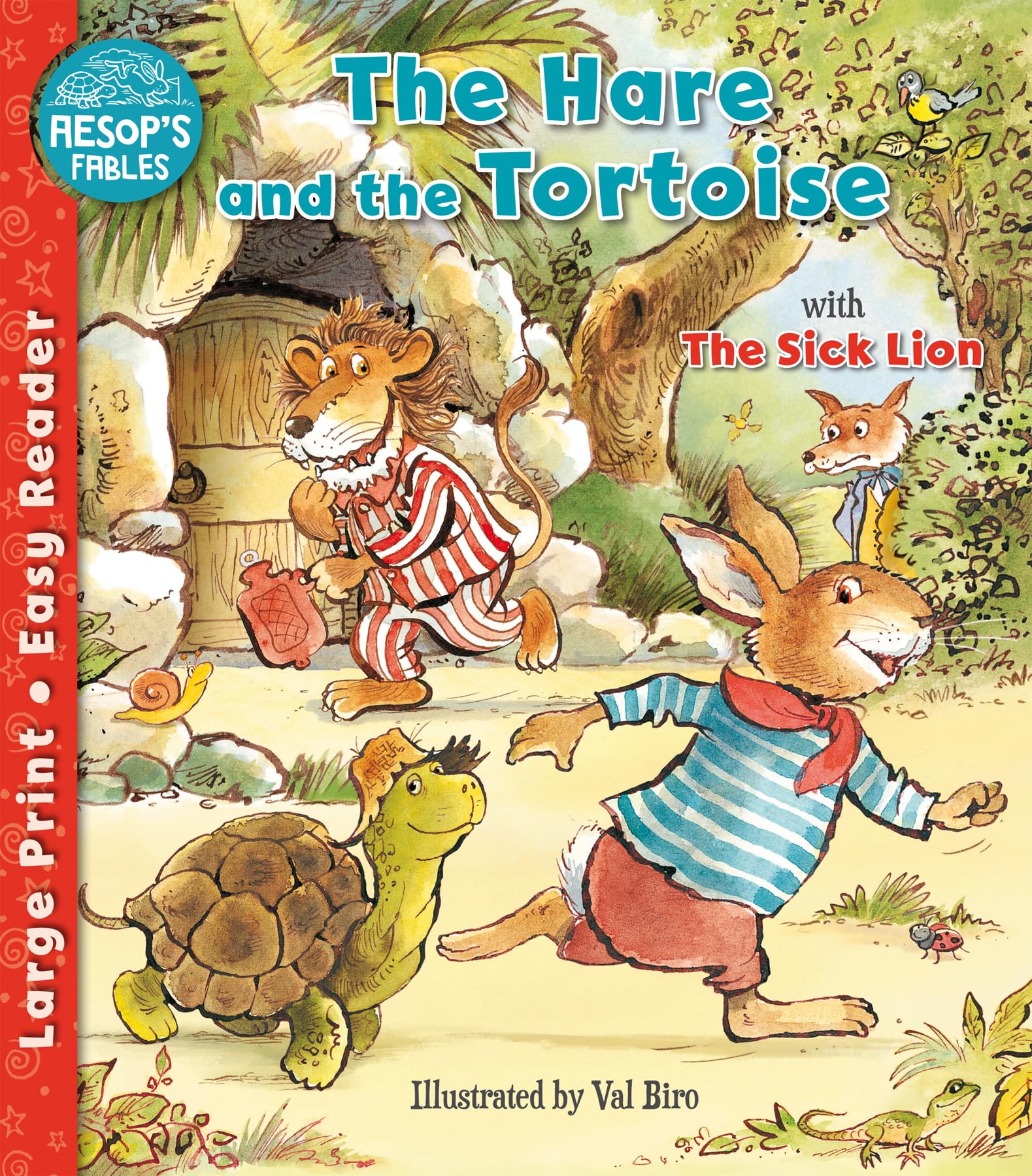 The Hare and the Tortoise & The Sick Lion (Aesop's Fables Easy Readers) Novels & Short Stories