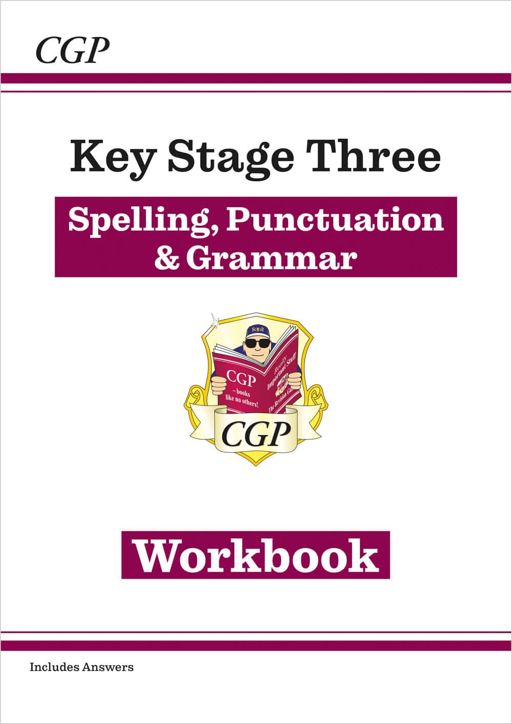 KS3 Spelling, Punctuation & Grammar Workbook (with answers) (CGP KS3 Workbooks) Professional & Reference Books