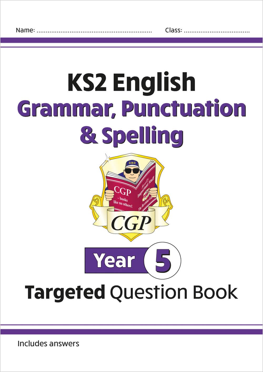 KS2 English Year 5 Grammar, Punctuation & Spelling Targeted Question Book (with Answers) (CGP Year 5 English) Professional & Reference Books