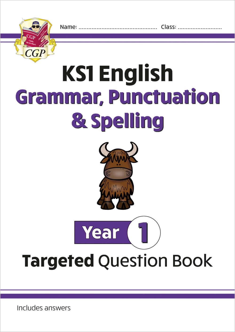 KS1 English Year 1 Grammar, Punctuation & Spelling Targeted Question Book (with Answers) Professional & Reference Books