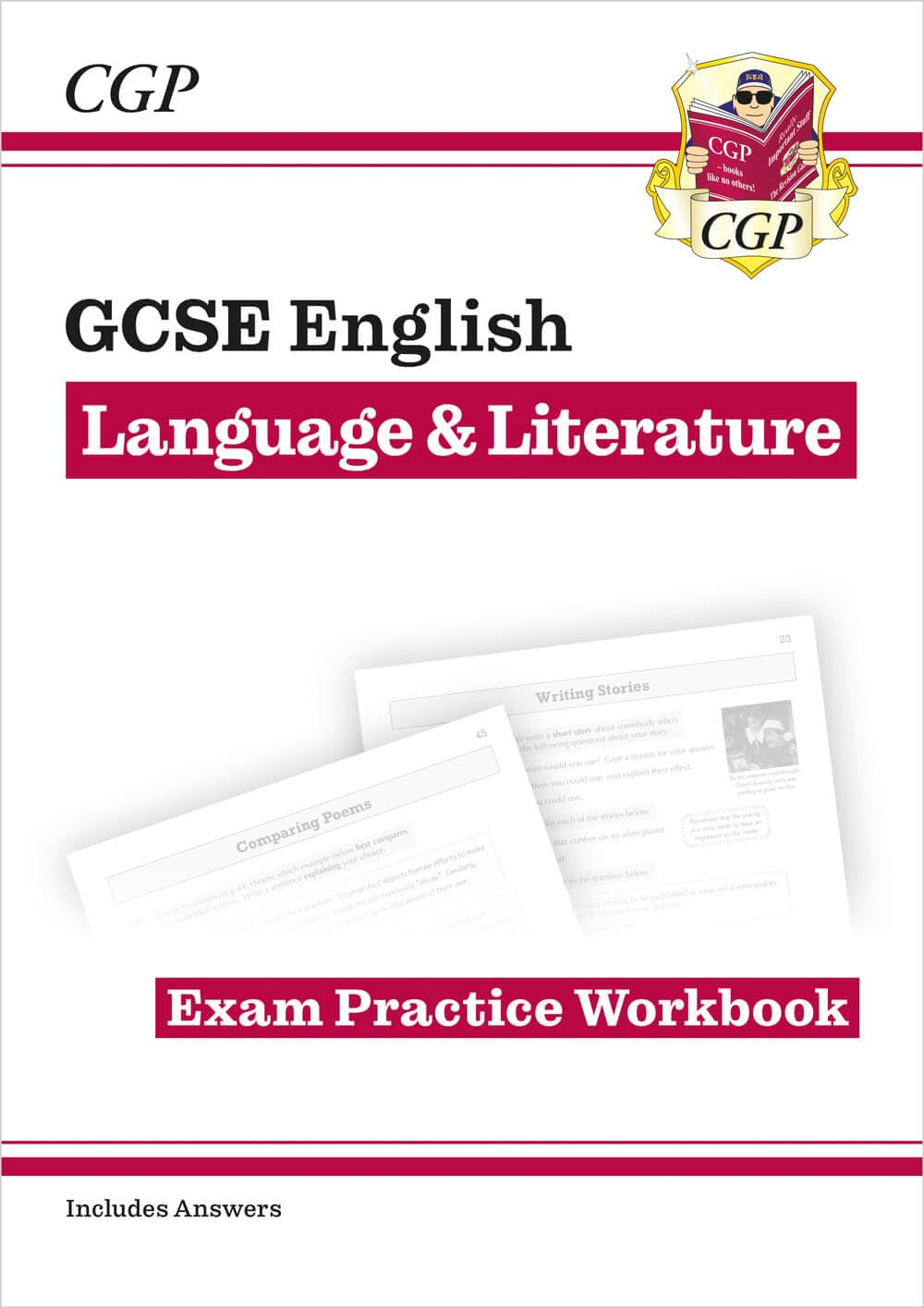 GCSE English Language & Literature Exam Practice Workbook (includes Answers) (CGP GCSE English) Professional & Reference Books
