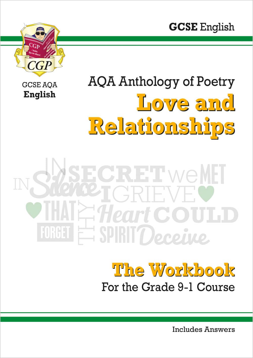 GCSE English Literature AQA Poetry Workbook: Love & Relationships Anthology (includes Answers) Professional & Reference Books