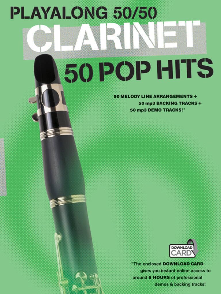 Playalong 50/50: Clarinet - 50 Pop Hits. Enthält Online-Audio Sheet Music