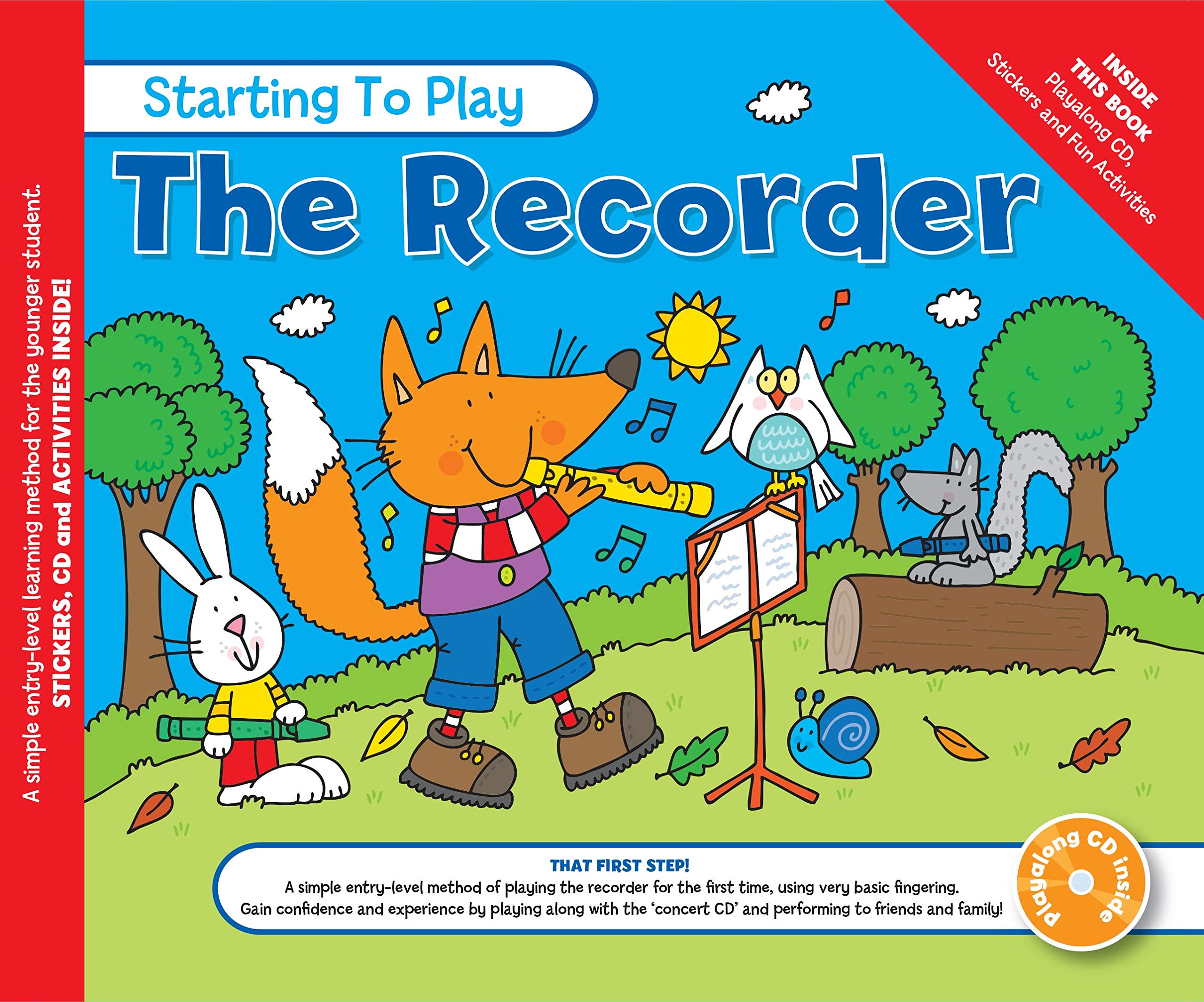 MUSIC FOR KIDS: Starting To Play The Recorder Book & CD: Noten, Lehrmaterial, Bundle, CD für Blockflöte Sheet Music