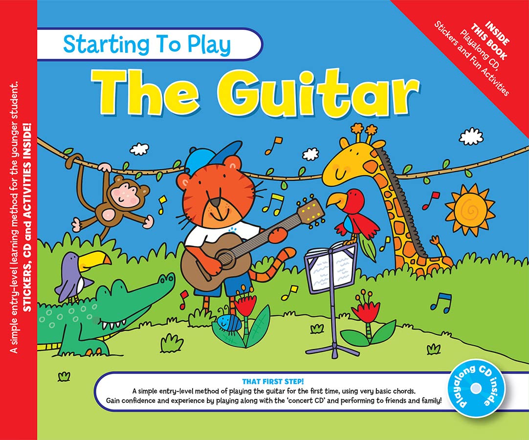 MUSIC FOR KIDS: Starting To Play Guitar Book & CD: Noten, Lehrmaterial, Bundle, CD für Gitarre Sheet Music
