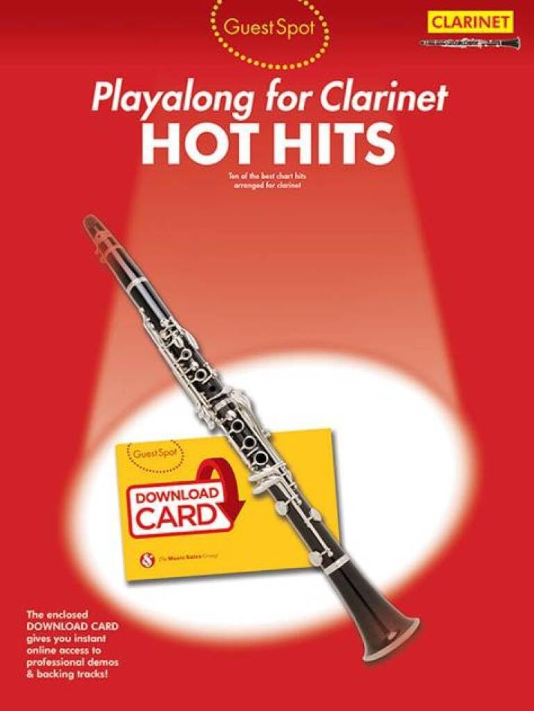 Guest Spot: Hot Hits - Clarinet (Book/Audio Download) Sheet Music
