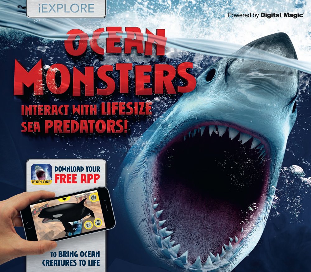 Ocean Monsters: Interact With Lifesize Sea Predators (iExplore) Non-fiction