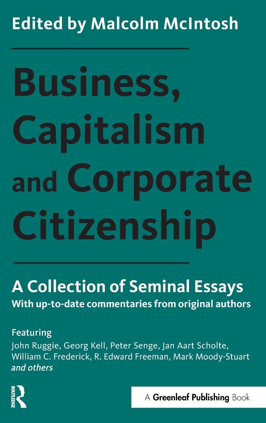 Business, Capitalism and Corporate Citizenship Business, Finance & Career