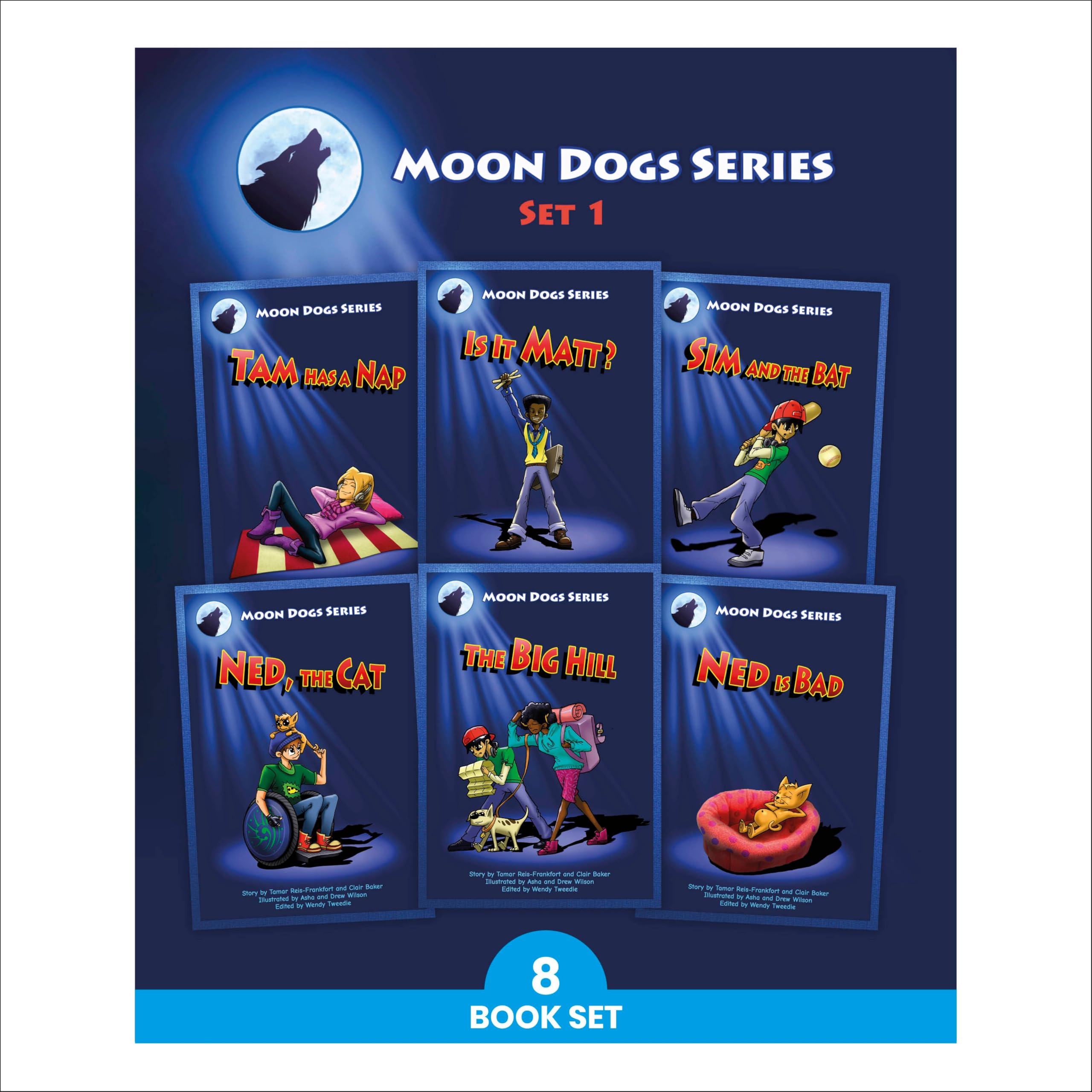 Phonic Books Moon Dogs Set 1: Decodable Books for Older Readers (Alphabet at CVC Level) (Phonic Books Catch-Up Decodable Readers) Learning & Reference