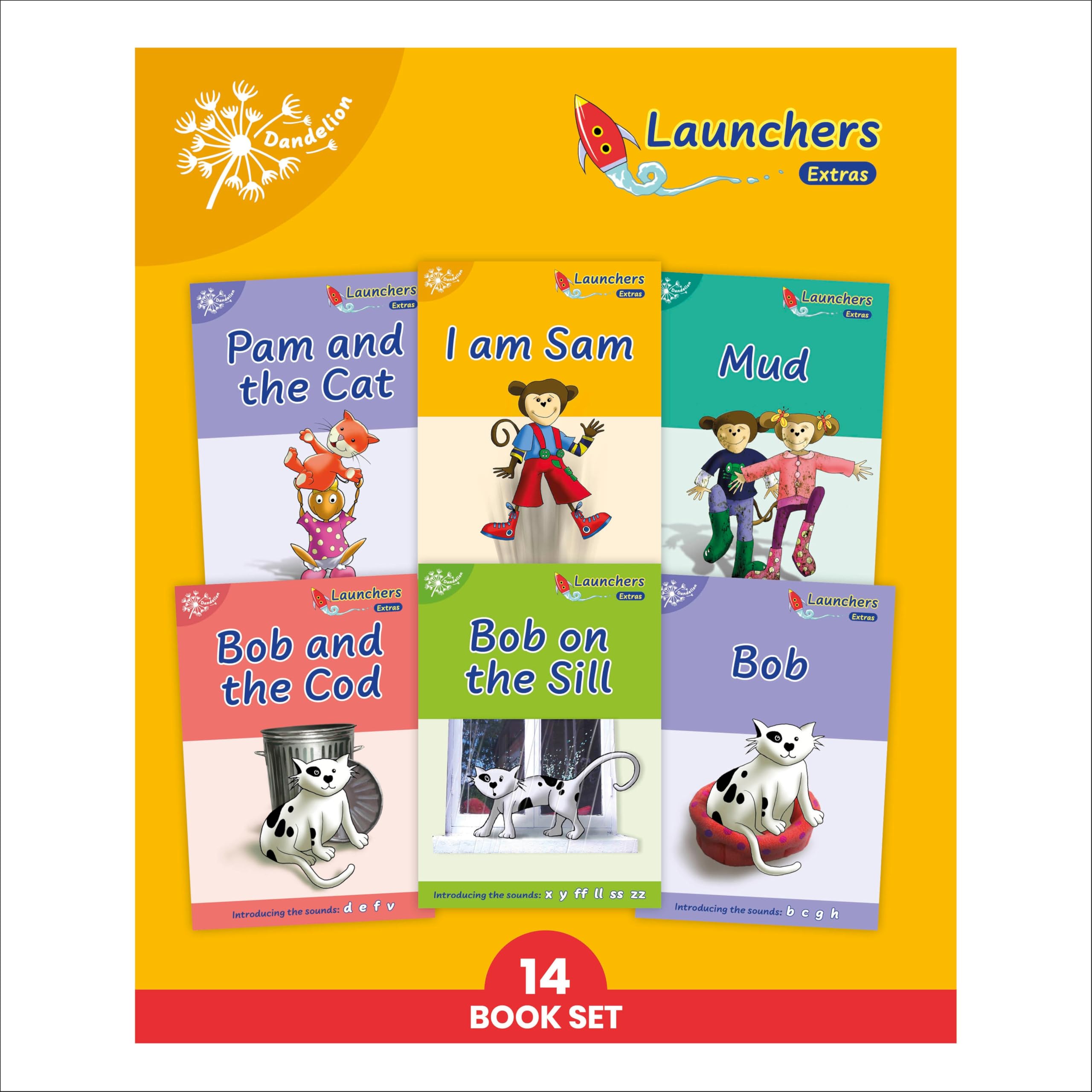 Phonic Books Dandelion Launchers Extras Stages 1-7 I Am Sam: Decodable Books for Beginner Readers Sounds of the Alphabet (Phonic Books Beginner Decodable) Learning & Reference