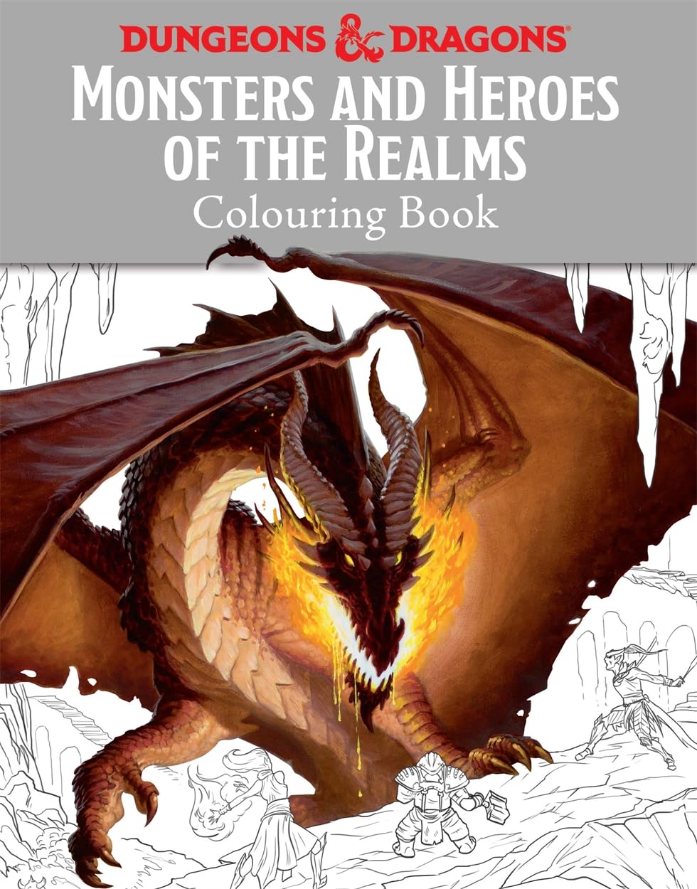 Monsters and Heroes of the Realms: A Dungeons & Dragons Colouring Book Hobbies & Crafts