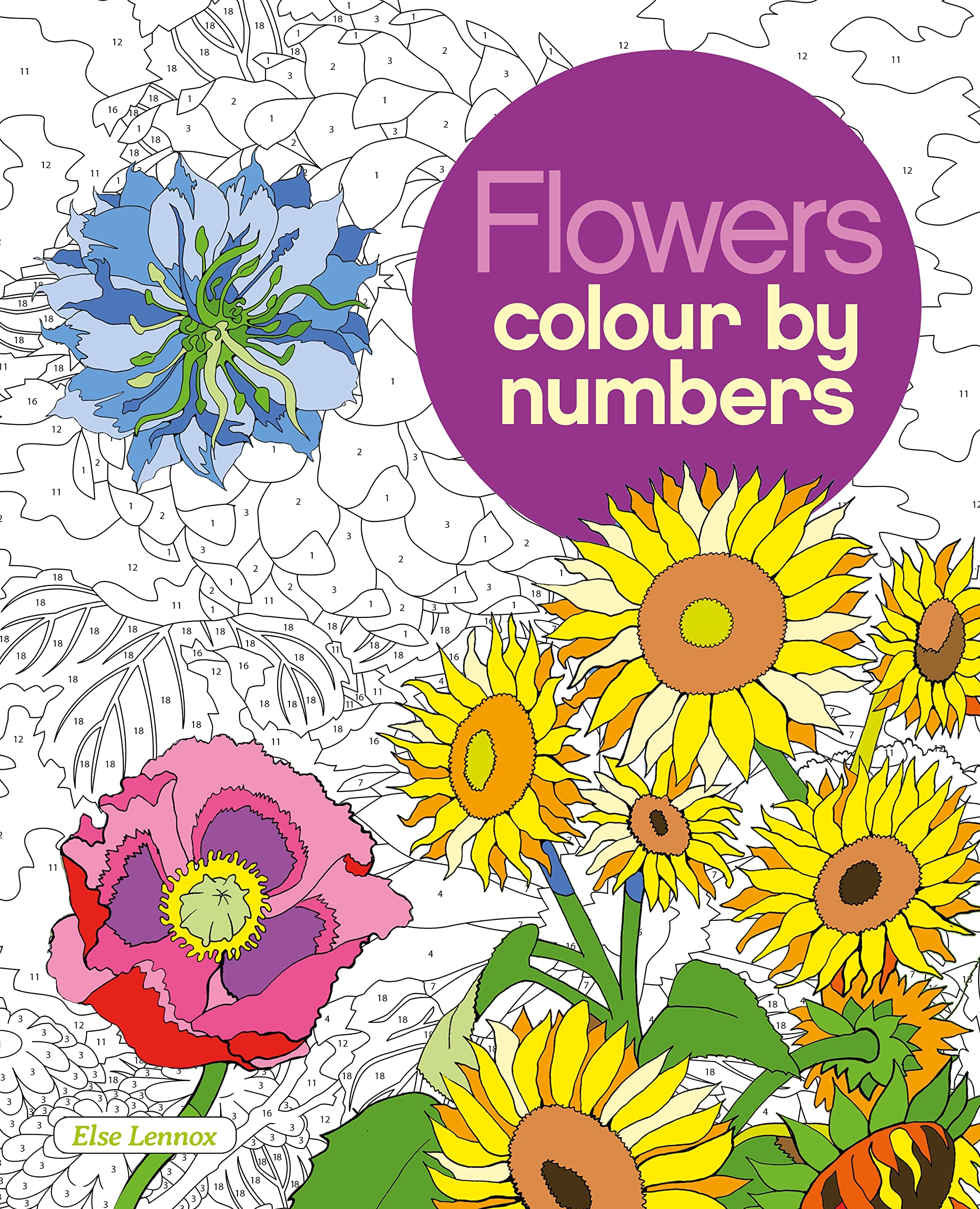 Flowers Colour by Numbers (Arcturus Colour by Numbers Collection) Tiptoi & Games