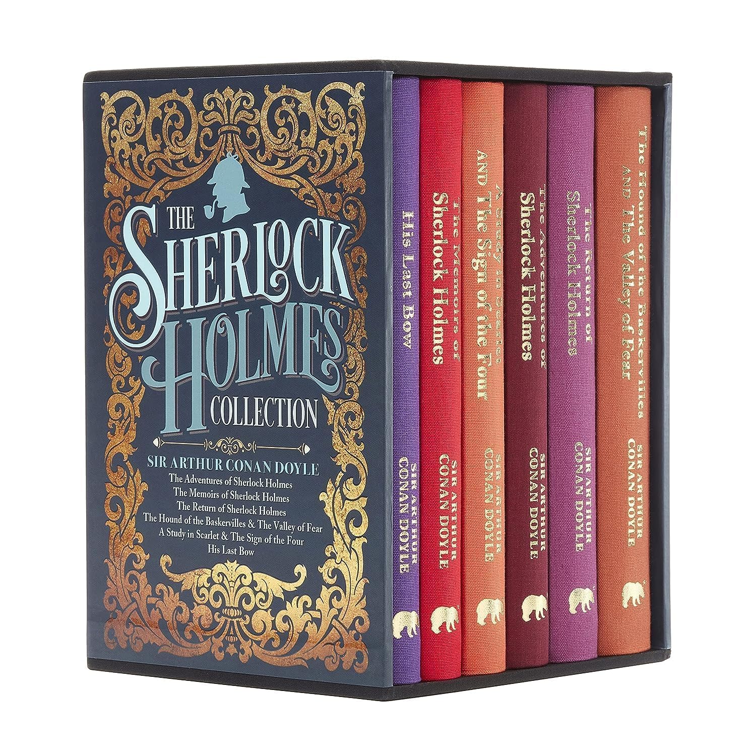 The Sherlock Holmes Collection: His Last Bow - The Return of Sherlock Holmes - The Hound of the Baskervilles and the Valley of Fear - The Adventures ... A Study in Scarlet and the Sign of the Four book