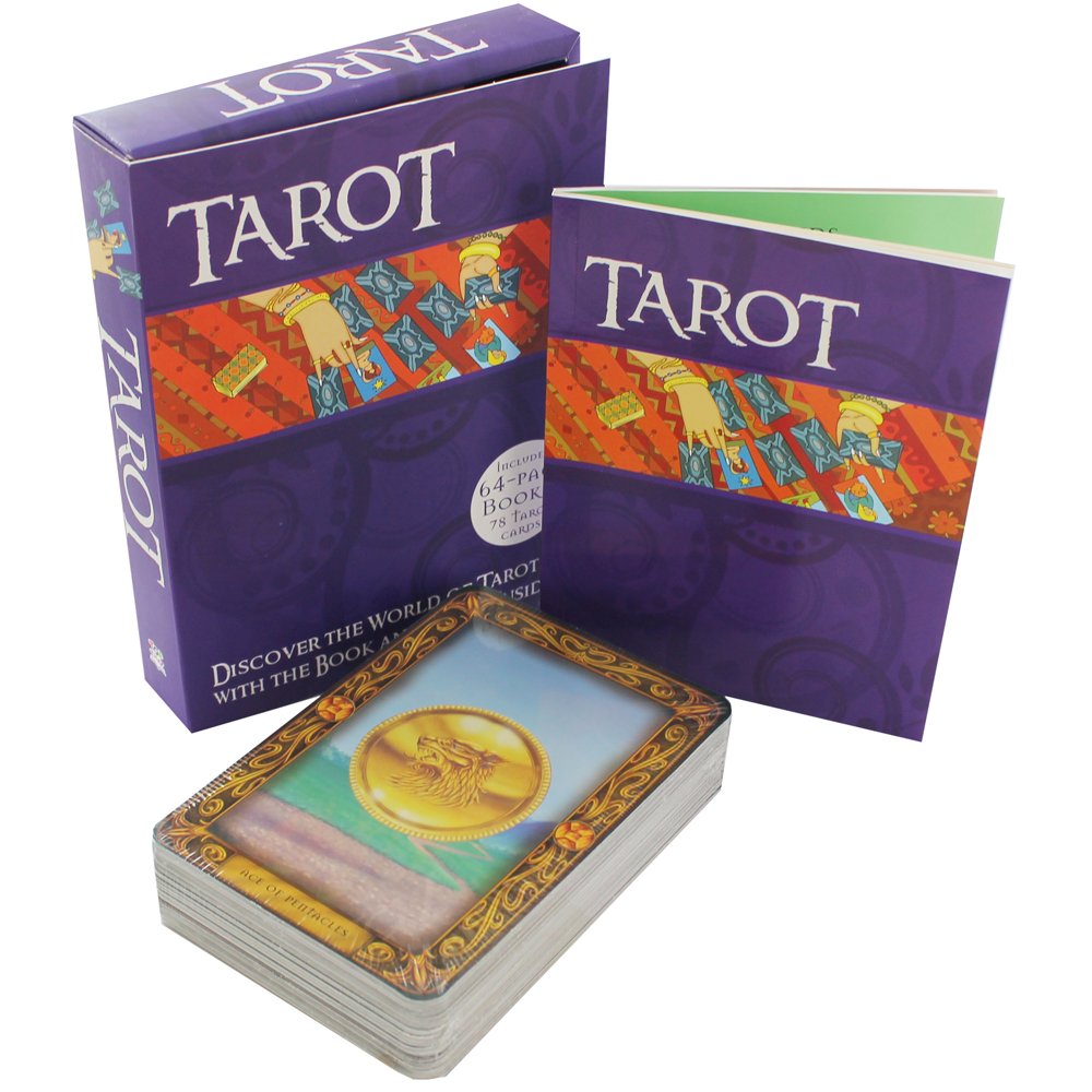 The Easy Tarot Kit: 64 Page Book and 78 Cards Deck Set (Gift Box Set) Tarot Cards Collection - Understand Tarot Reading And It Meaning Using Tarot Card Books