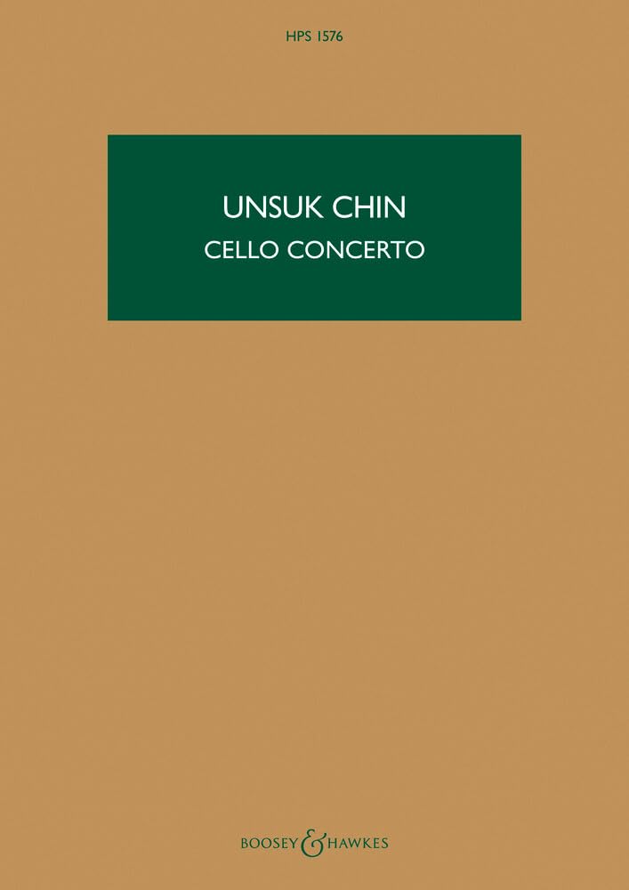 Chin: Cello Concerto Hps 1576 Study Score Sheet Music
