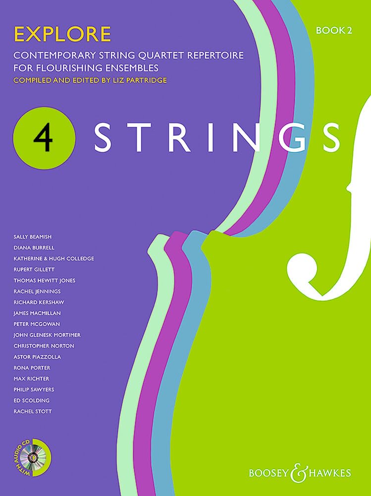 4 Strings - Explore: Contemporary string quartet repertoire for flourishing ensembles. Book 2. Streichquartett. Arts & Music