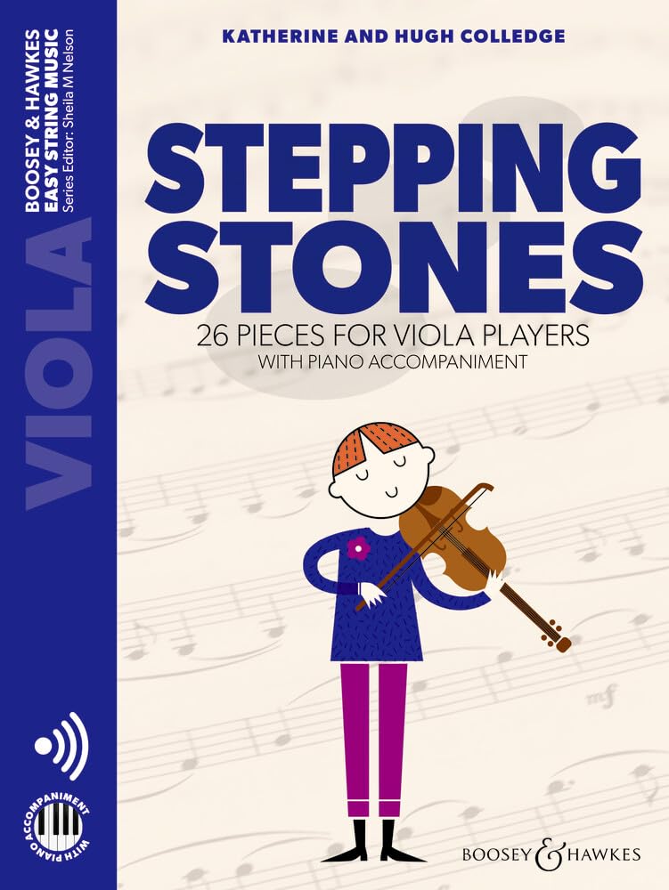 Stepping Stones: 26 pieces for viola players. viola and piano. book