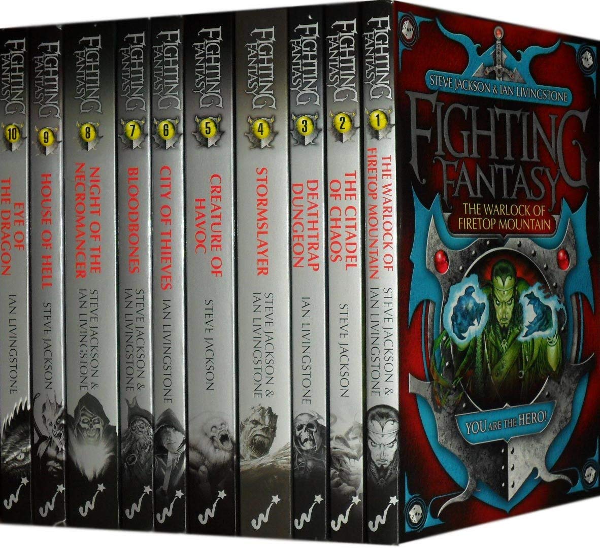 Fighting Fantasy Collection 8 Books Set Pack from book 2 to 9 Bloodbones, Cit Books