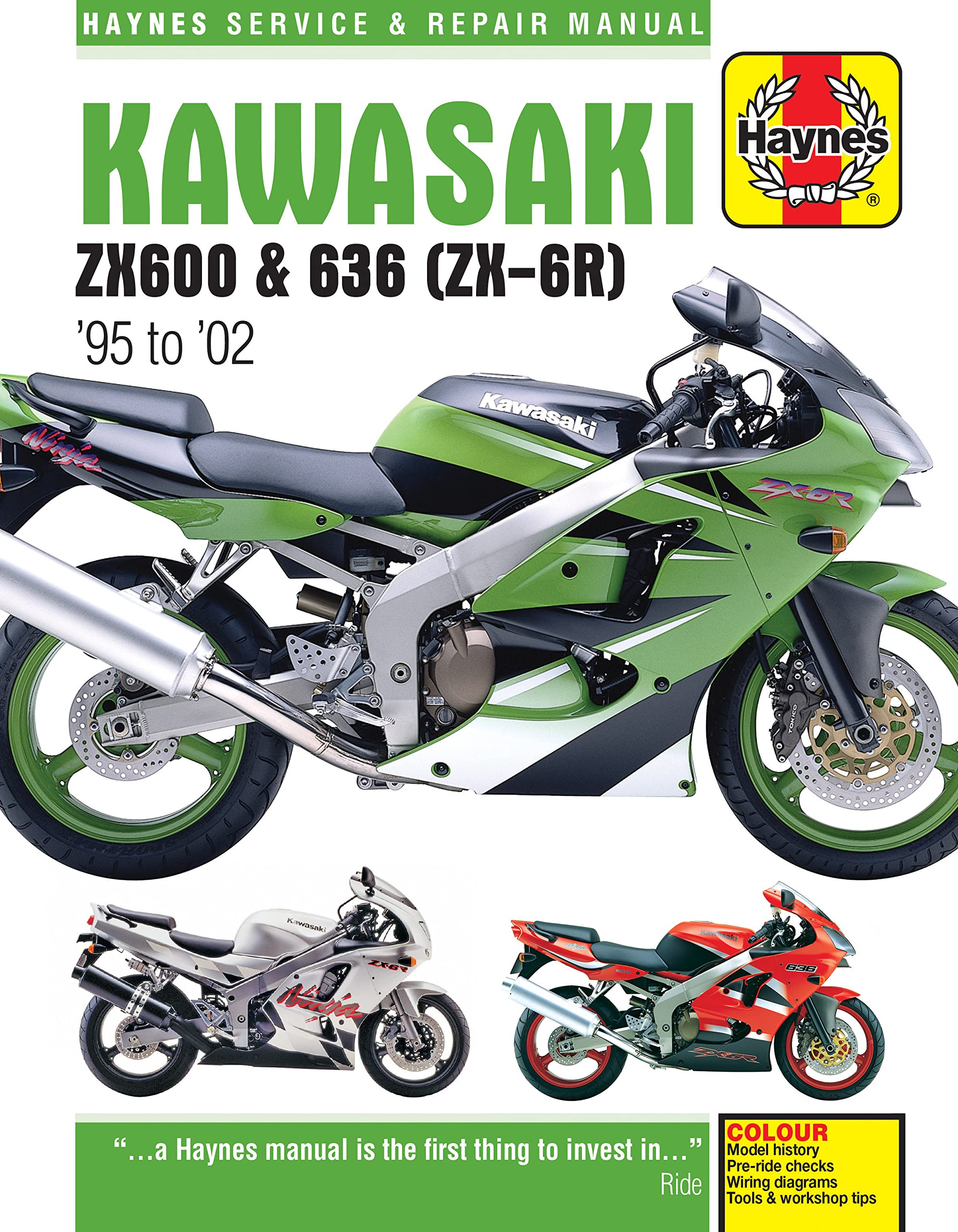 Kawasaki ZX-6R Ninja (95 - 02) (Haynes Service & Repair Manual) Hobbies & Crafts