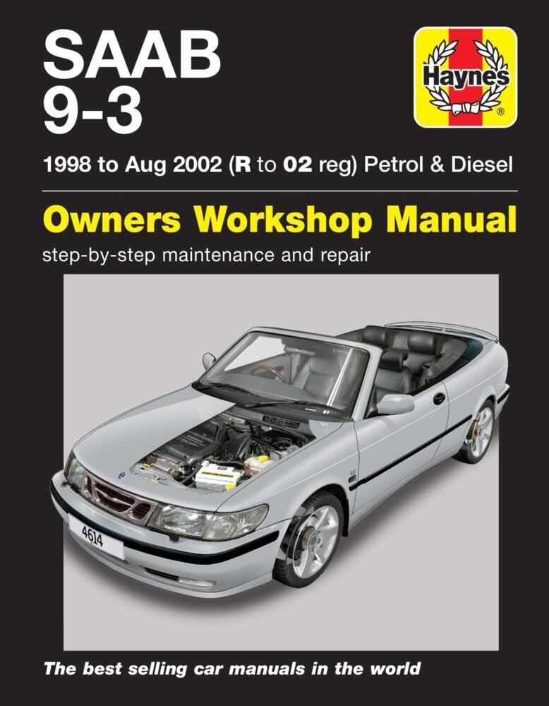 Saab 9-3 Petrol & Diesel (98 - Aug 02) Haynes Repair Manual Leisure, Home & Garden