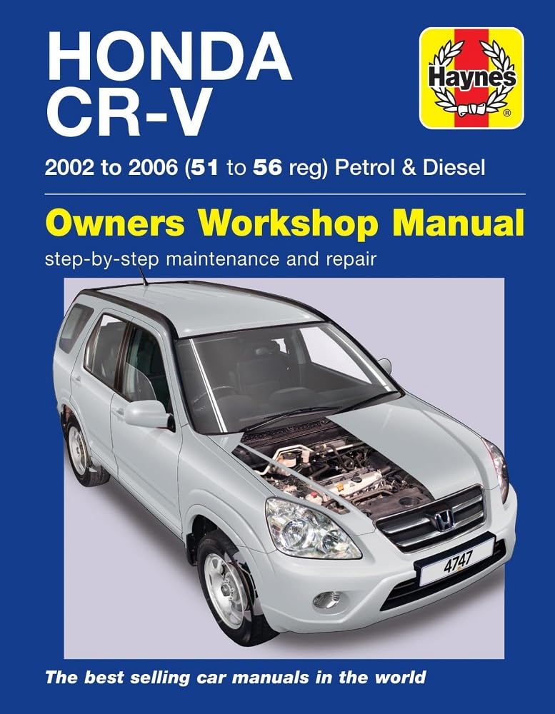 Honda CR-V Petrol & Diesel (02 - 06) Haynes Repair Manual book