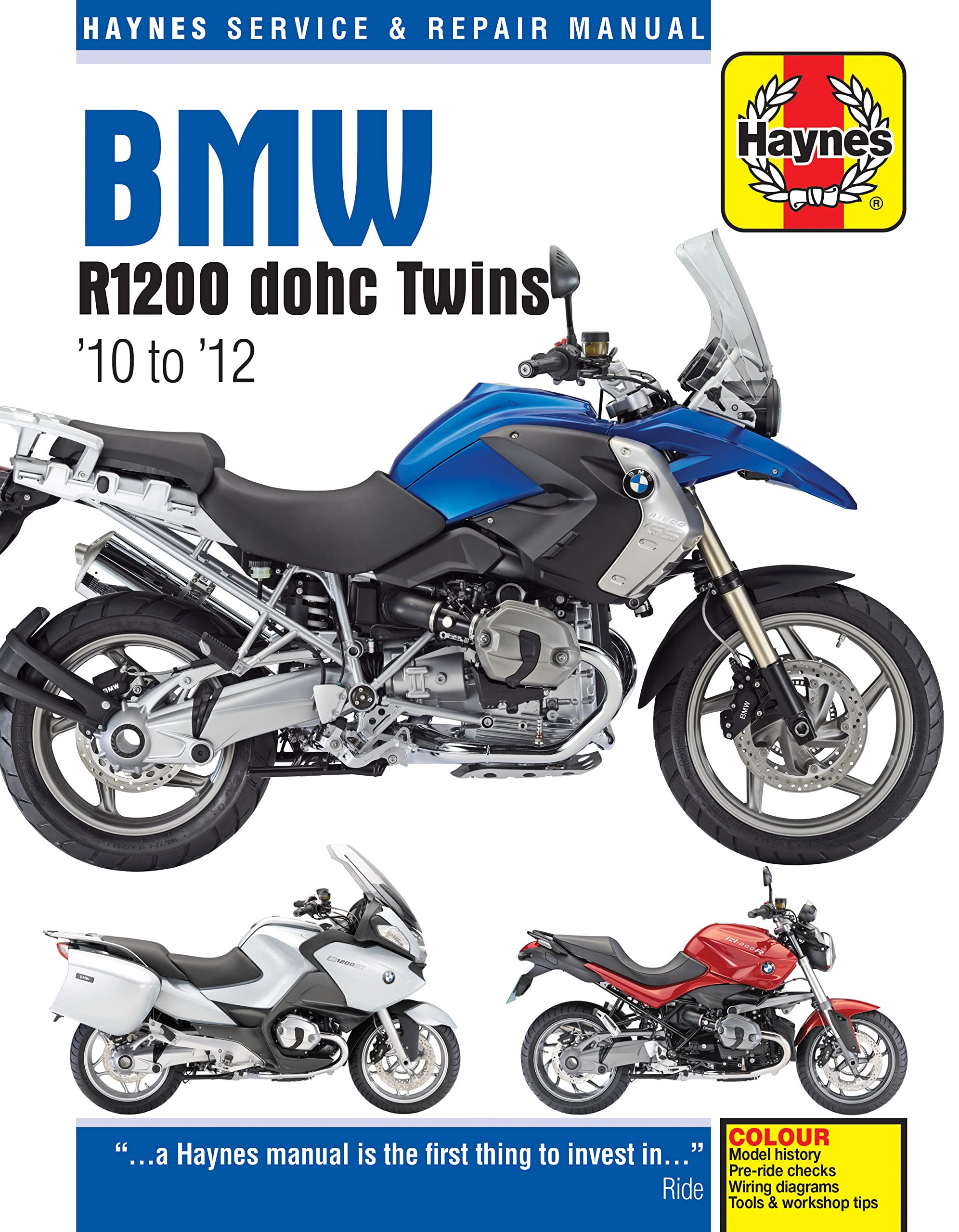 BMW R1200 dohc (10 - 12) Haynes Repair Manual: '10 to '12 (Haynes Service and Repair Manual) Hobbies & Crafts