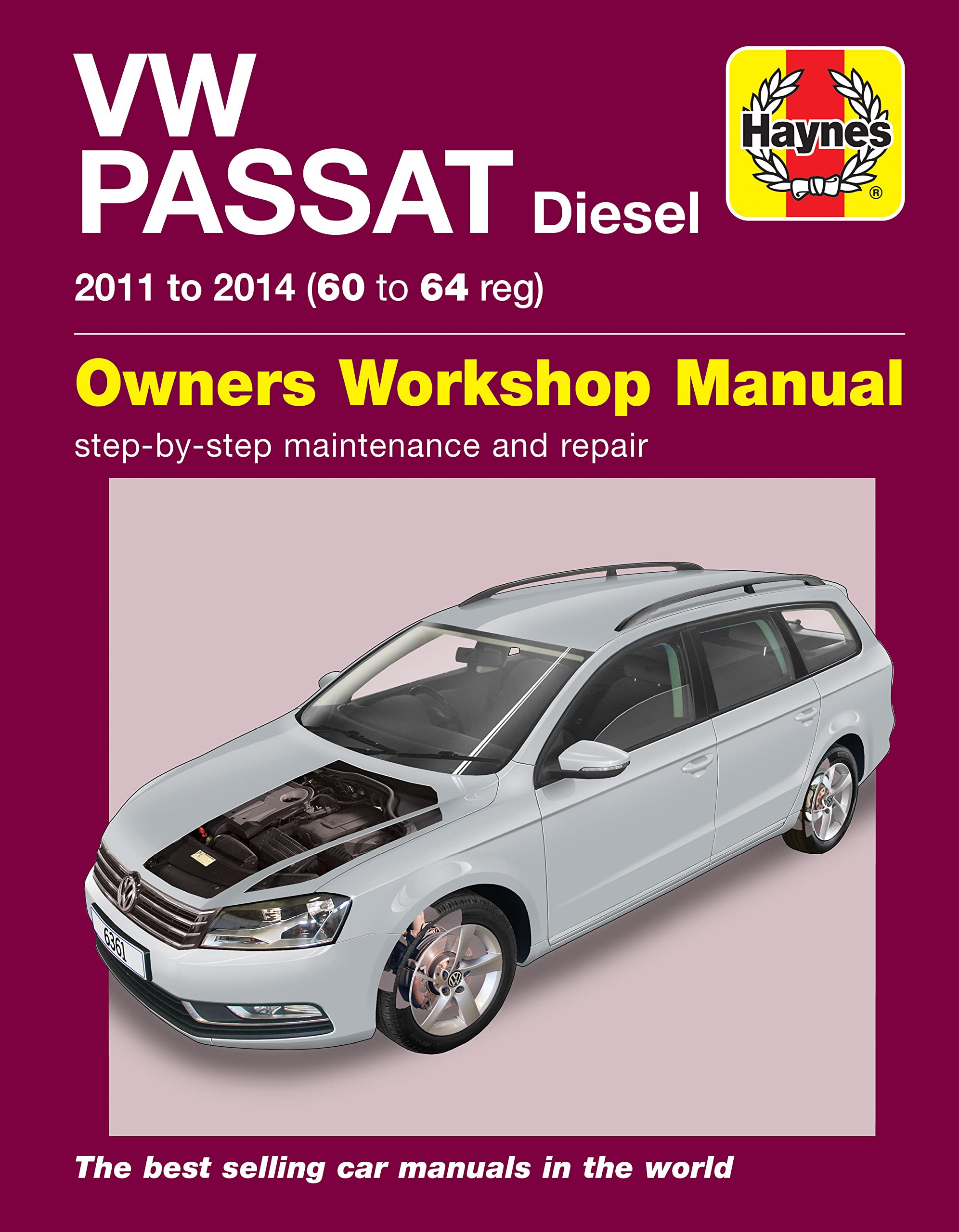 Volkswagen Passat Diesel (11-14) 60 to 64 Haynes Repair Manual book