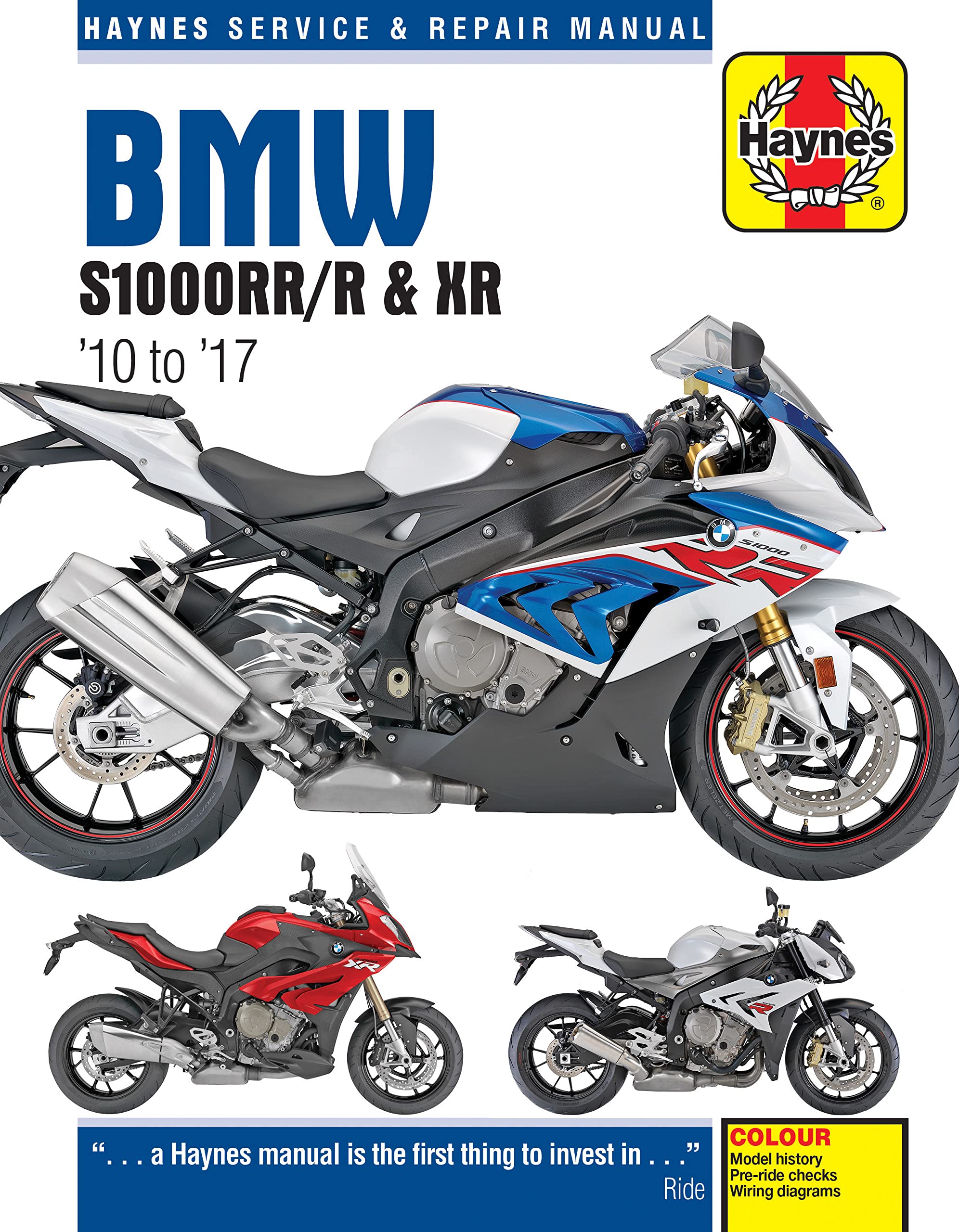 Haynes Bmw S1000RR/R & XR '10 to '17 Service and Repair Manual (Haynes Service and Repair Manual) Hobbies & Crafts
