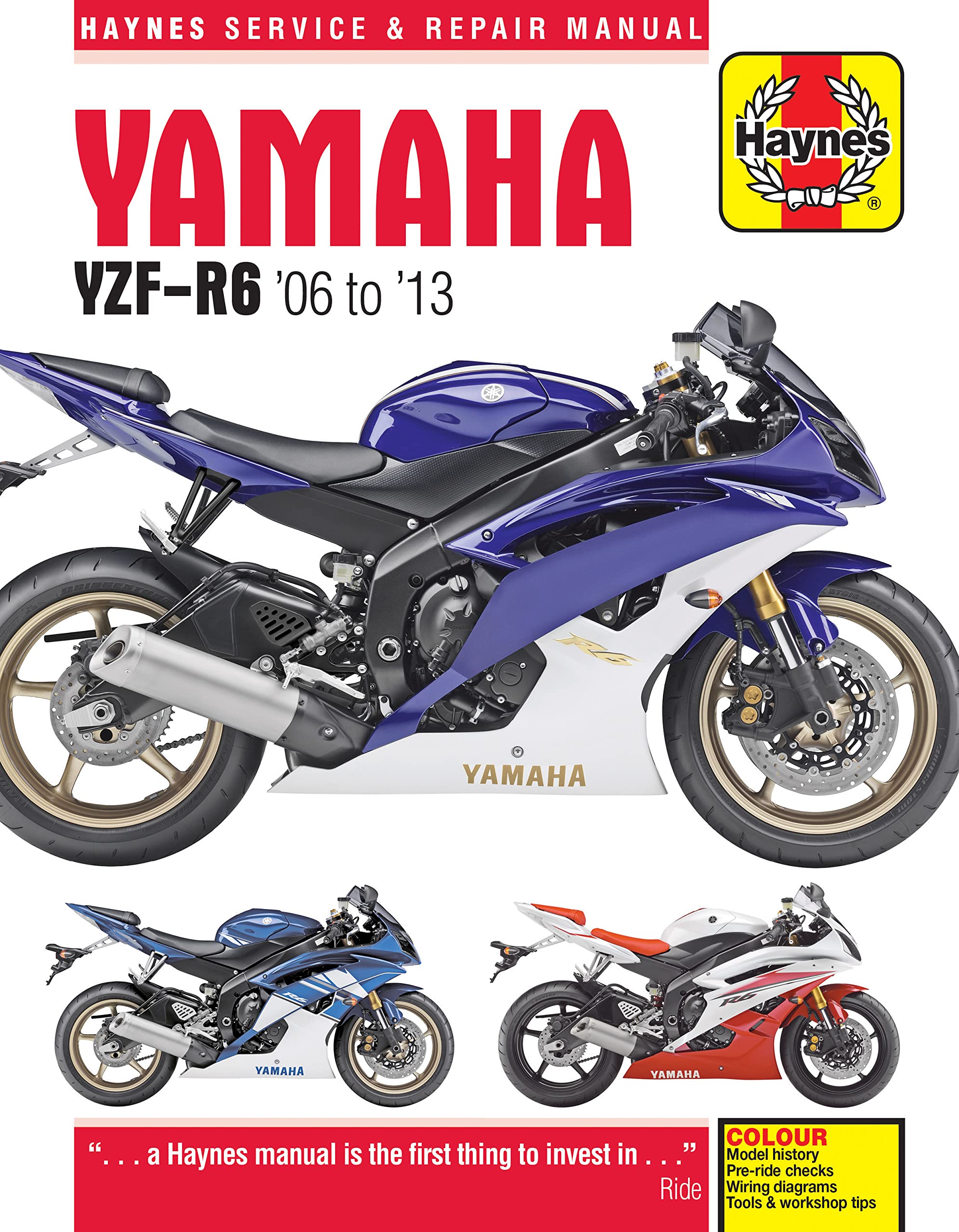 Yamaha YZF-R6 (06-13) Haynes Repair Manual (Paperback) Leisure, Home & Garden