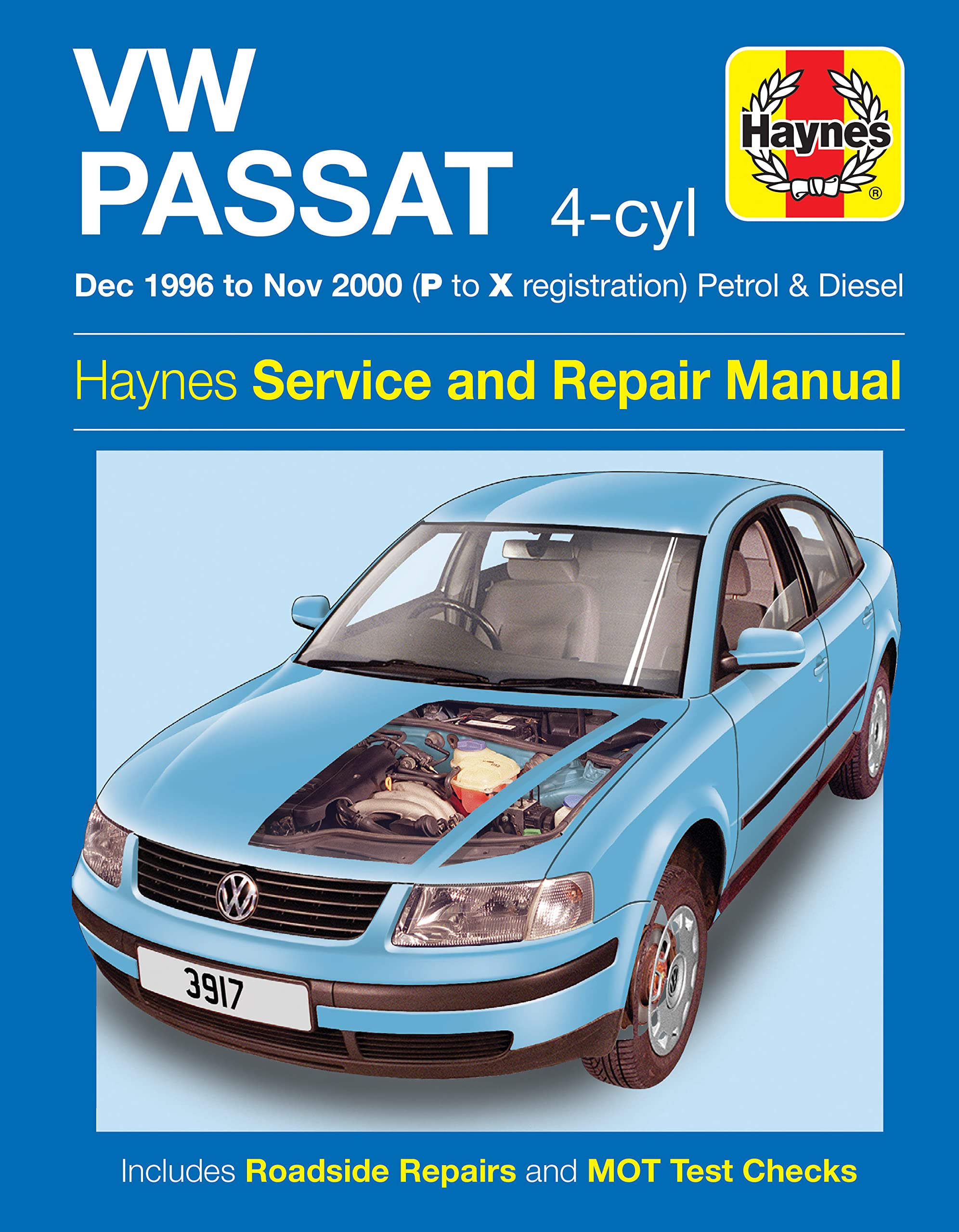 VW Passat 4-Cyl Petrol & Diesel (Dec 96 - Nov 00) P To X book