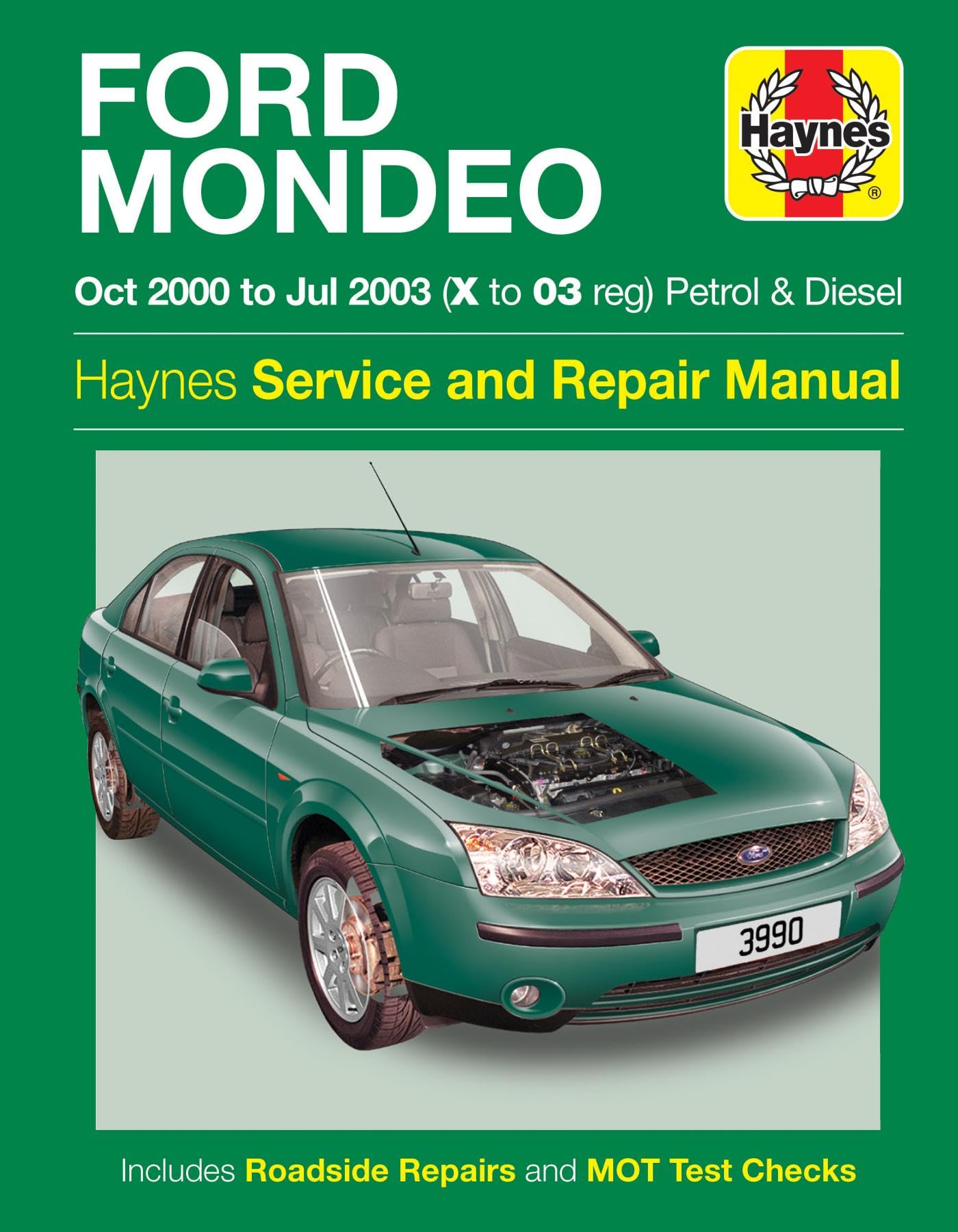 Ford Mondeo Petrol & Diesel (Oct 00 - Jul 03) Haynes Repair Manual Leisure, Home & Garden