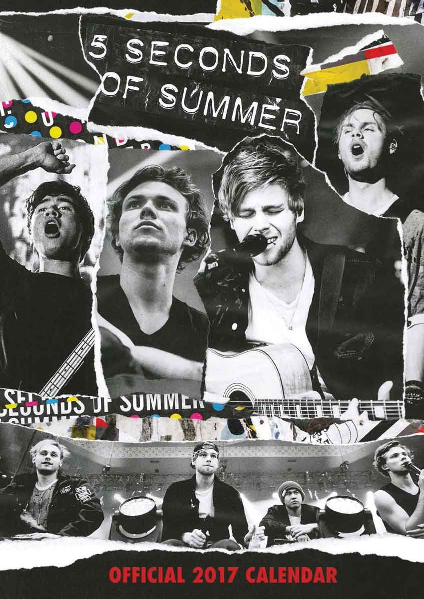 5 Seconds of Summer Official 2017 A3 Calendar Arts & Music