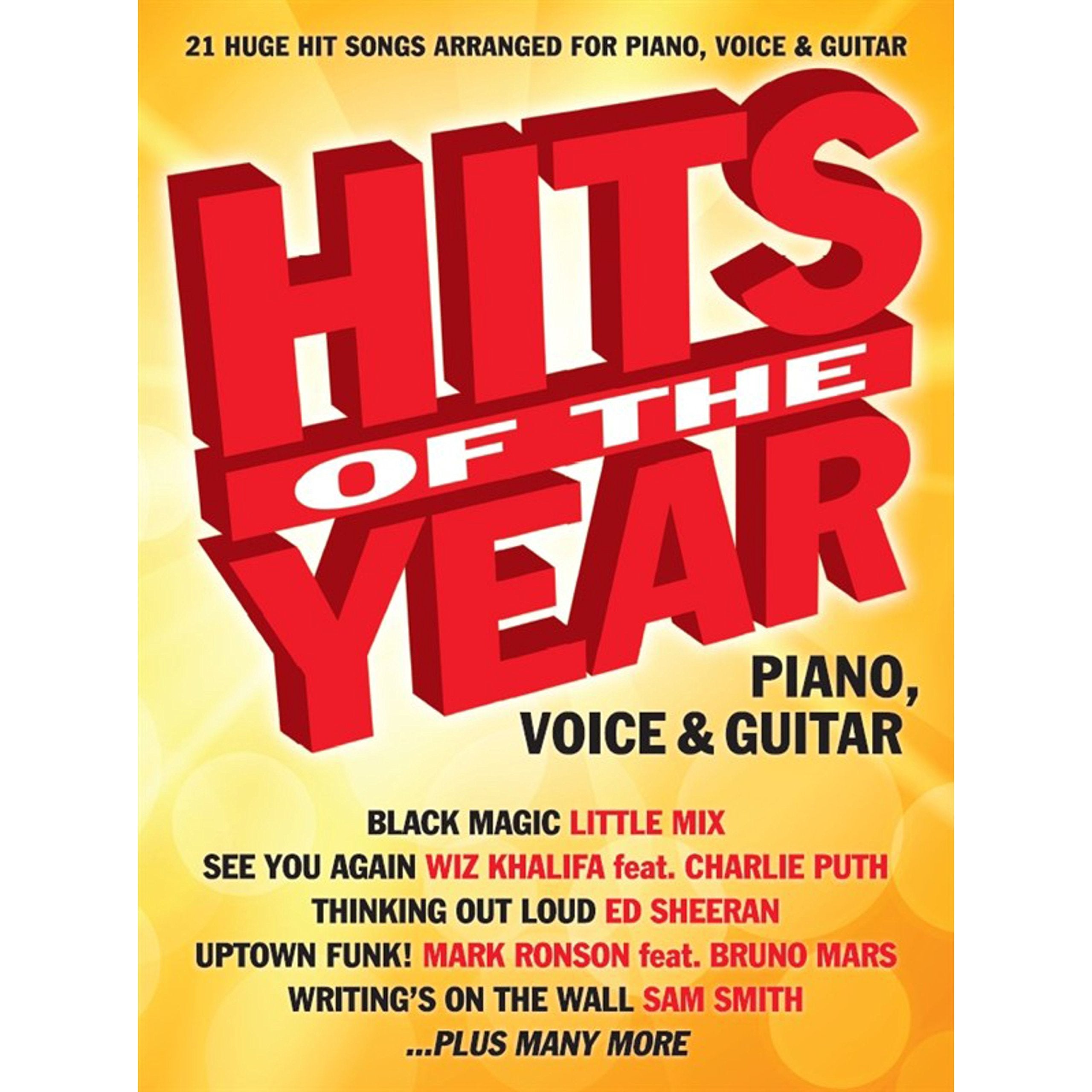 Hits Of The Year 2015, Piano, Voice & Guitar: 21 Huge Hits Sheet Music