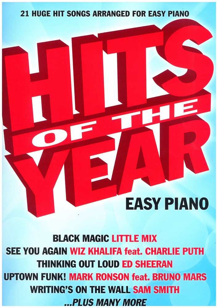 Hits of the year 2015 (easy piano) book