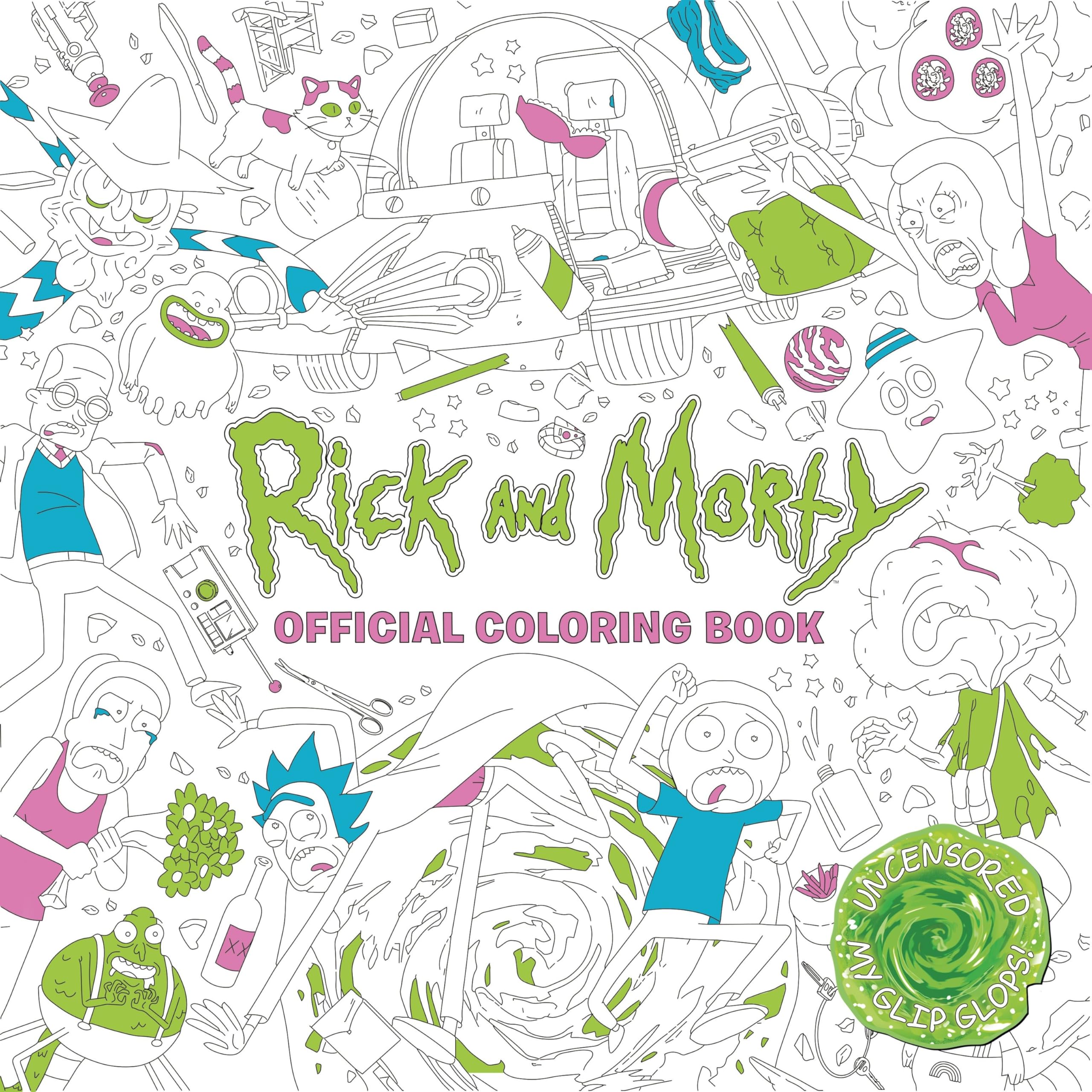Rick and Morty Official Coloring Book Manga