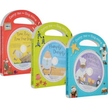 英文原版 Carry Me and Sing Along 经典童谣一起唱 3册纸板书 附CD super simple songs 英语启蒙儿歌 sss book