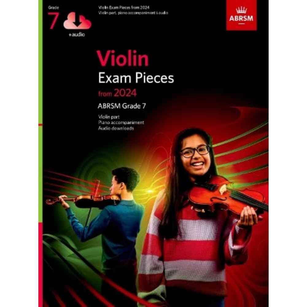 Violin Exam Pieces from 2024, ABRSM Grade 7, Violin Part, Piano Accompaniment & Audio (ABRSM Exam Pieces) Arts & Music