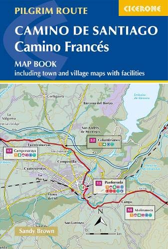 Camino de Santiago - Camino Frances: Map book - including town and village maps with facilities Leisure, Home & Garden